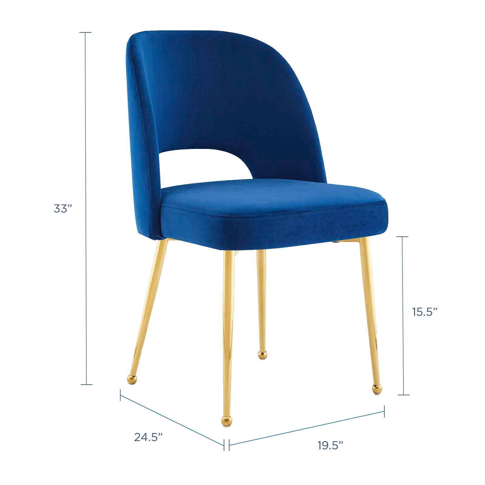 Modway Dining Chairs - Rouse Dining Room Side Chair Navy