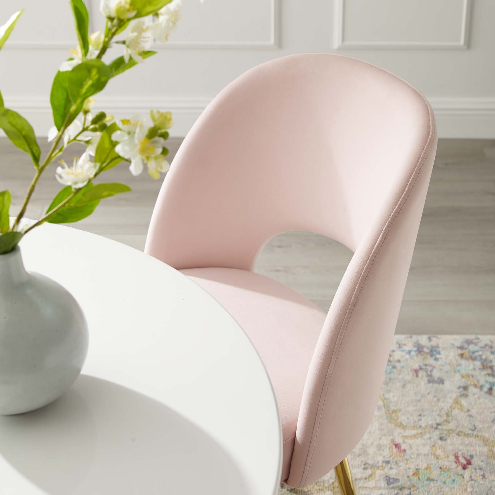 Modway Dining Chairs - Rouse Dining Room Side Chair Pink