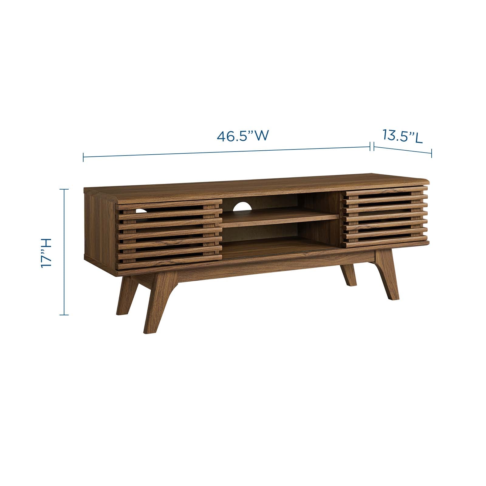 Modway TV & Media Units - Render 46" Media Console TV Stand Walnut