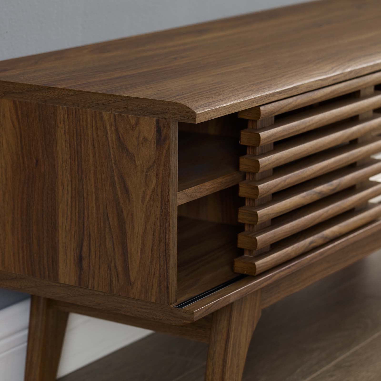 Modway TV & Media Units - Render 46" Media Console TV Stand Walnut