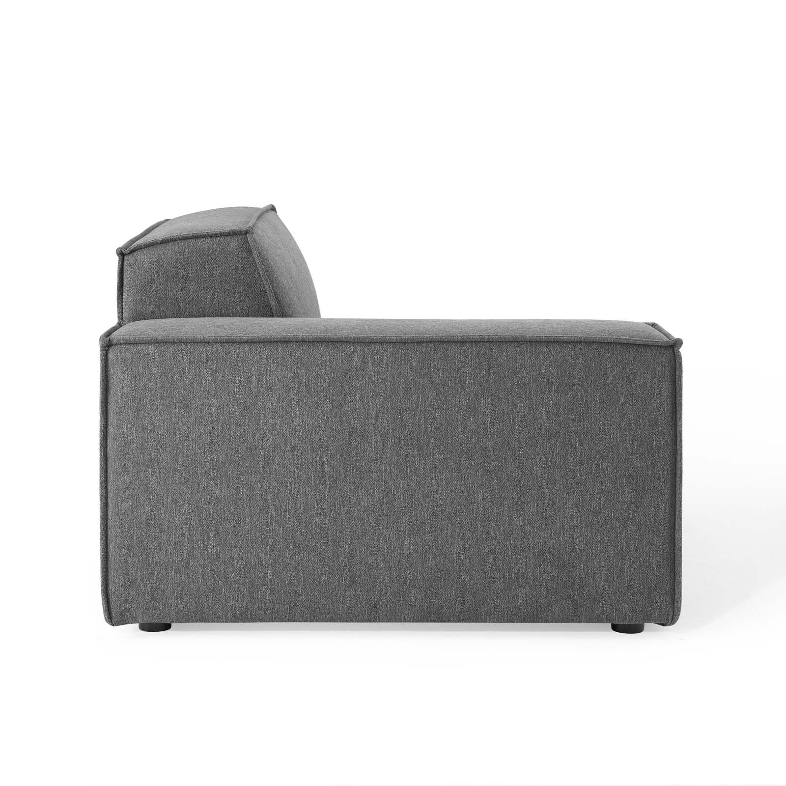 Modway Accent Chairs - Restore Left-Arm Sectional Chair Charcoal