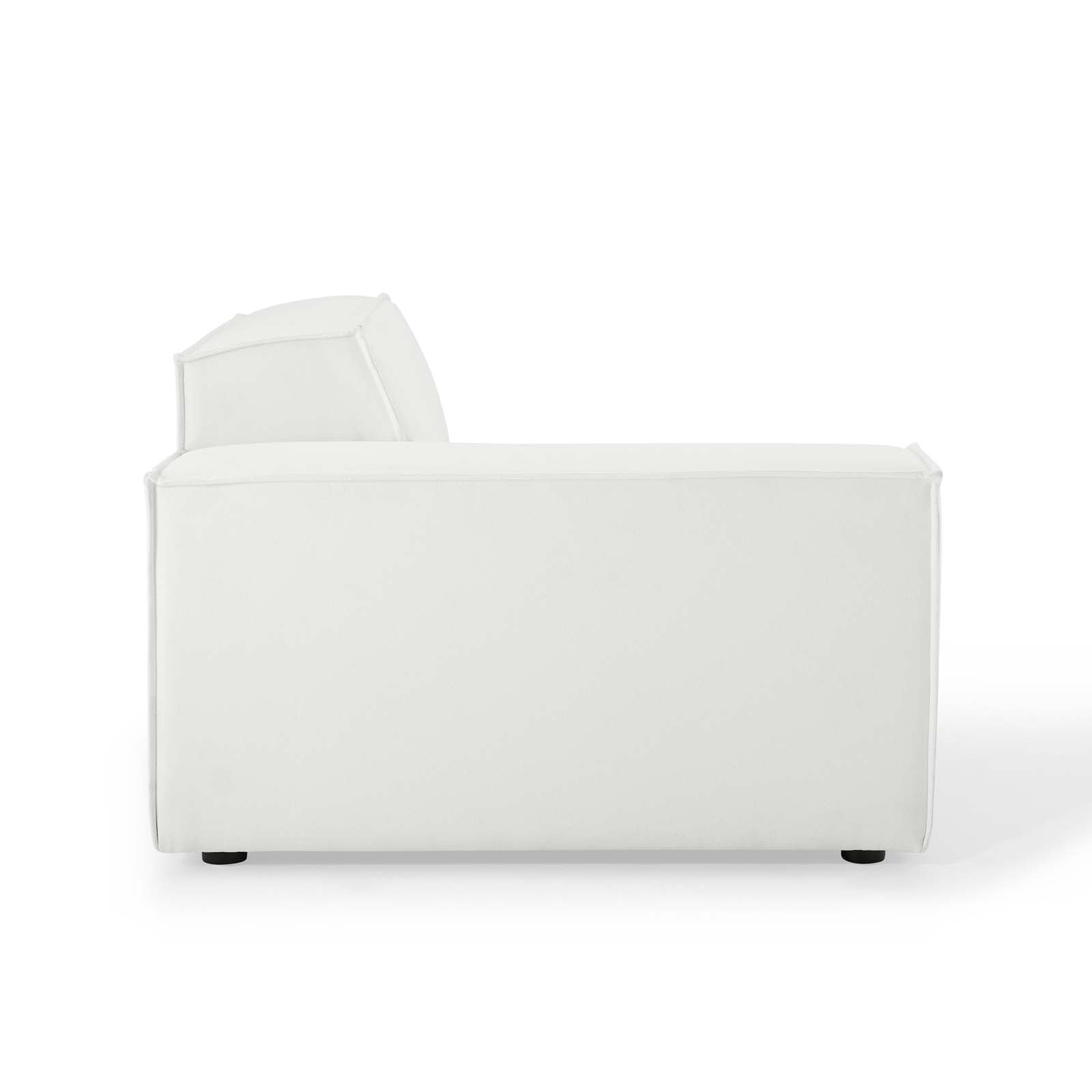 Modway Accent Chairs - Restore Left-Arm Sectional Sofa Chair White