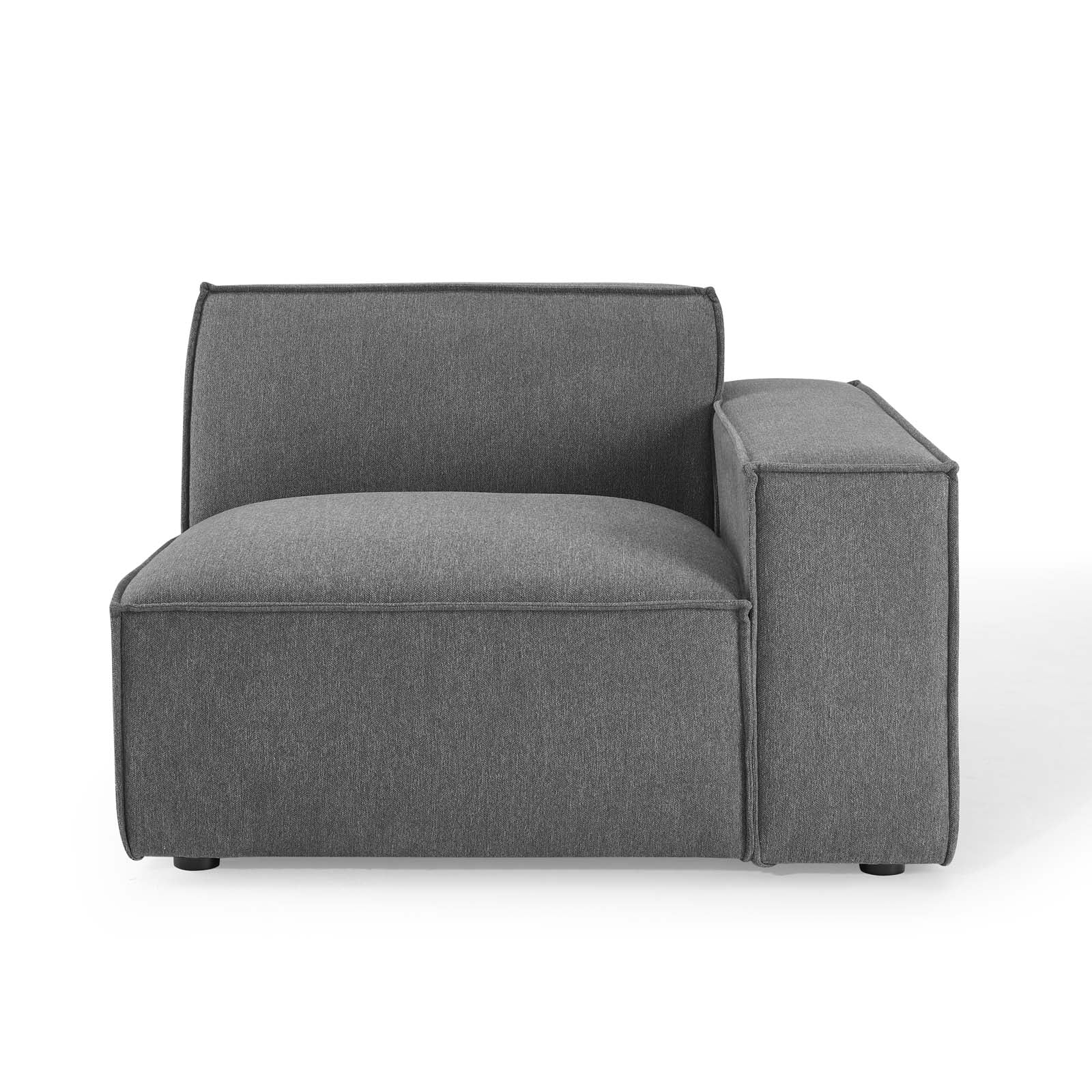 Modway Accent Chairs - Restore Right-Arm Sectional Chair Charcoal