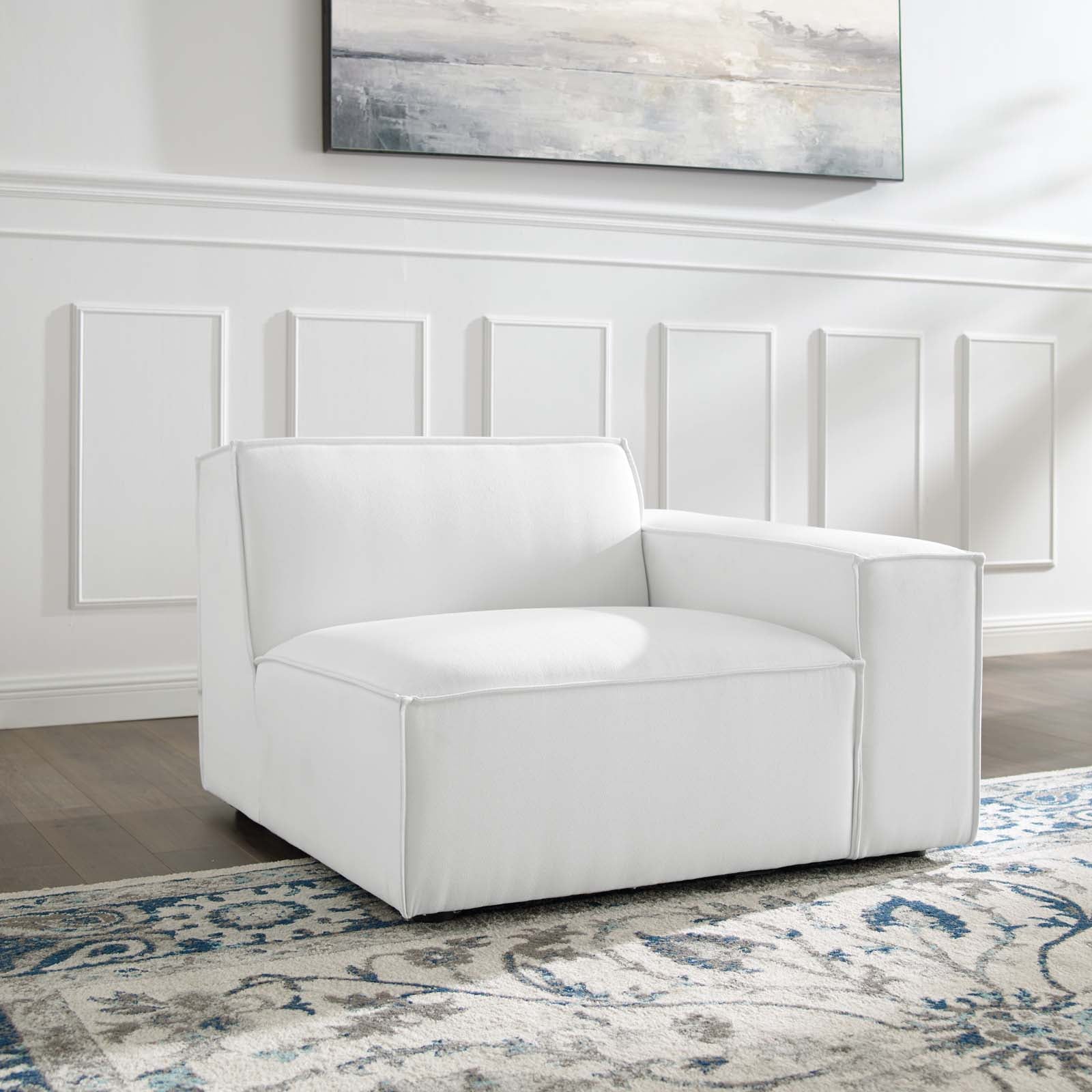 Modway Accent Chairs - Restore Right-Arm Sectional Sofa Chair White