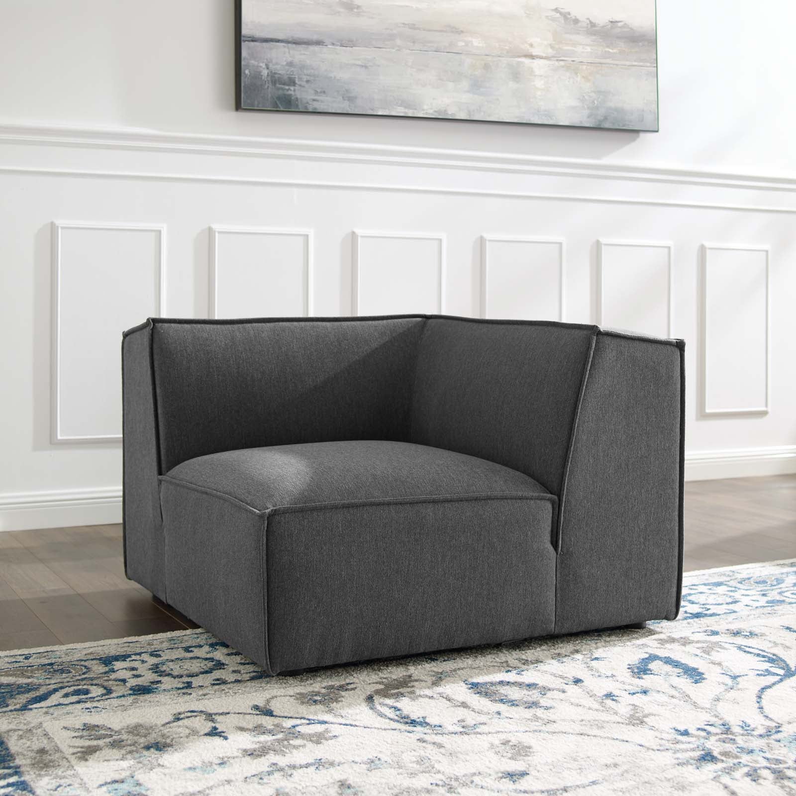 Modway Accent Chairs - Restore Corner Chair Charcoal