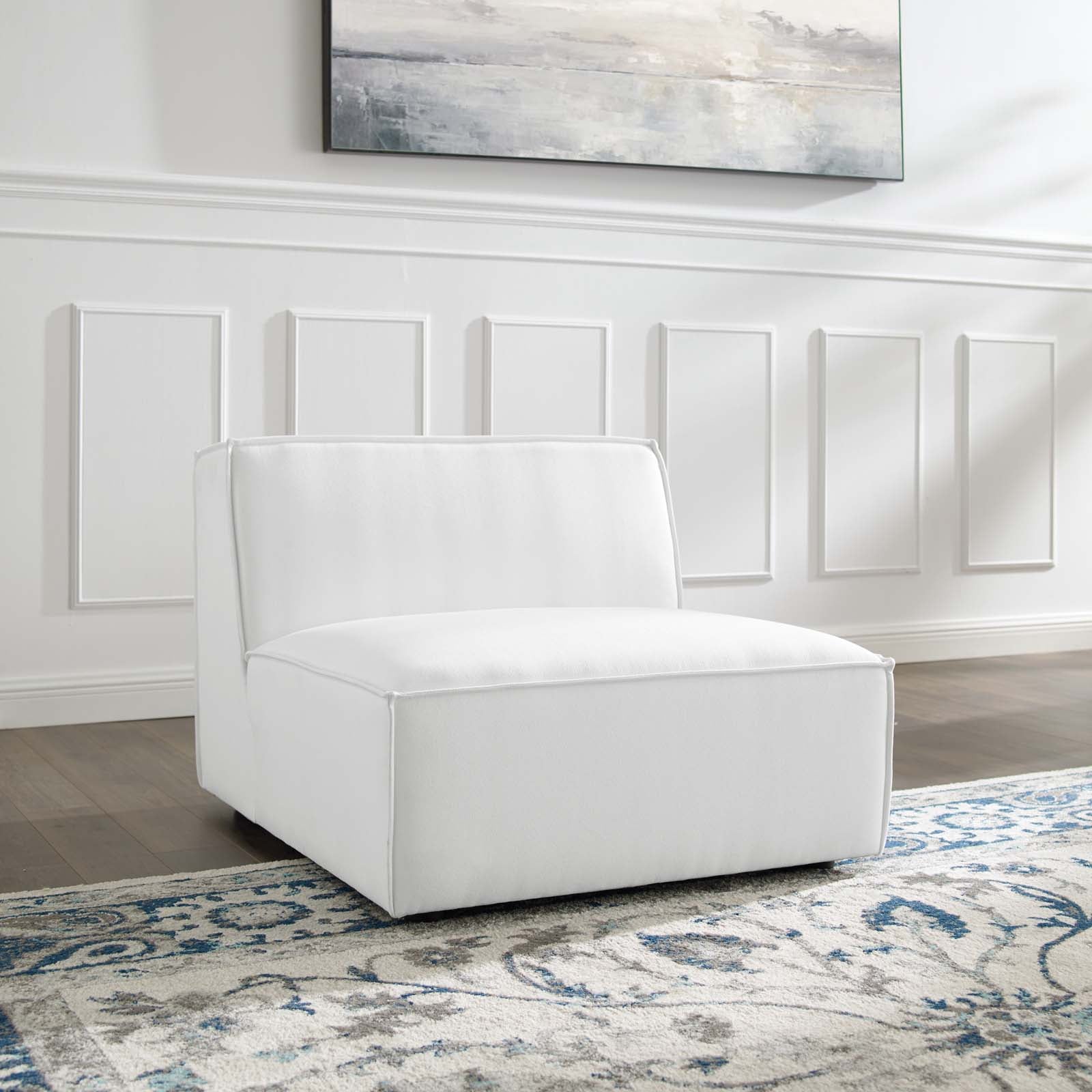 Modway Accent Chairs - Restore Armless Chair White