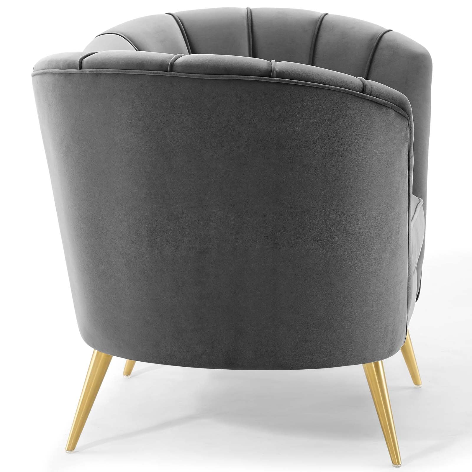 Modway Accent Chairs - Opportunity Performance Velvet Armchair Gray