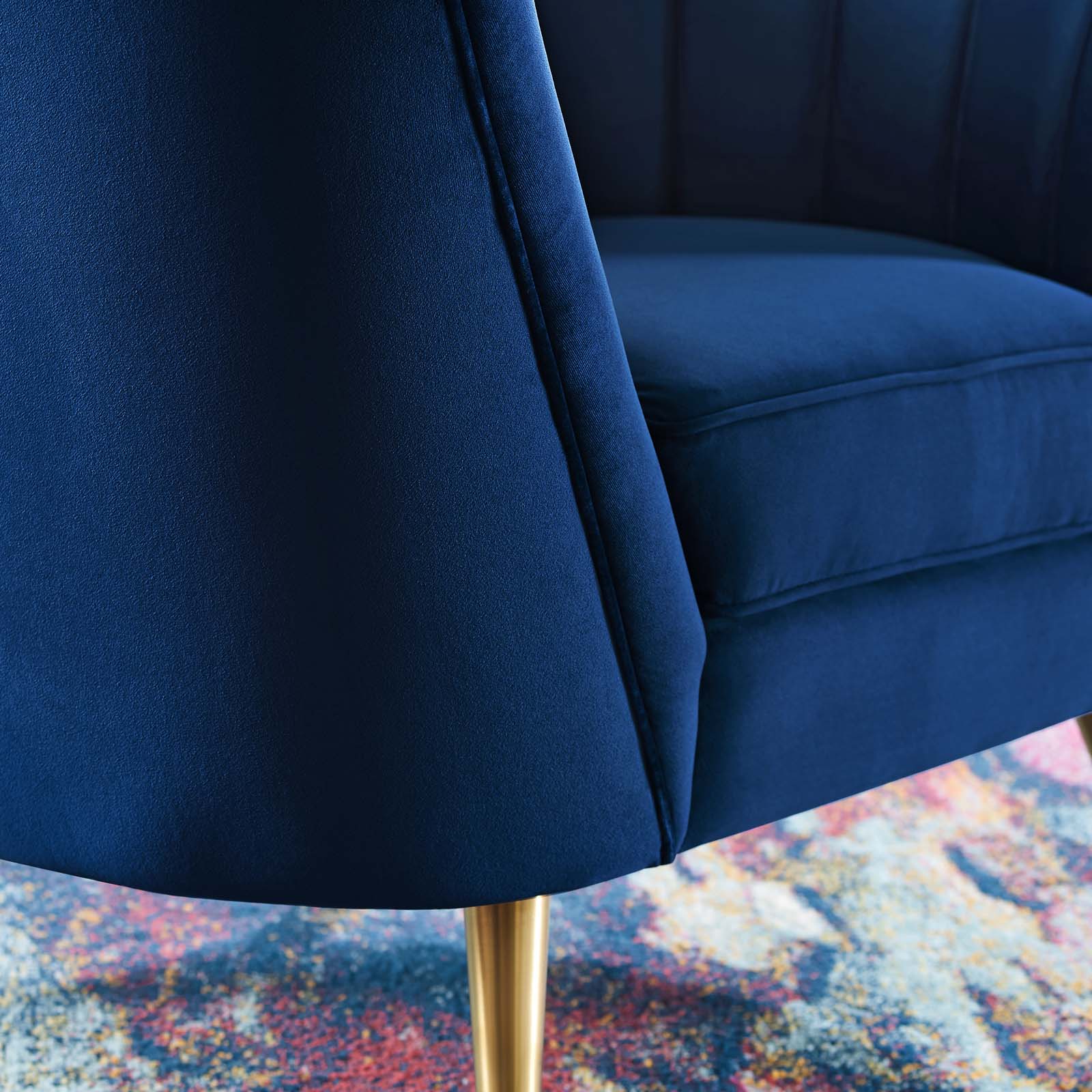 Modway Accent Chairs - Opportunity Armchair Navy & Gold