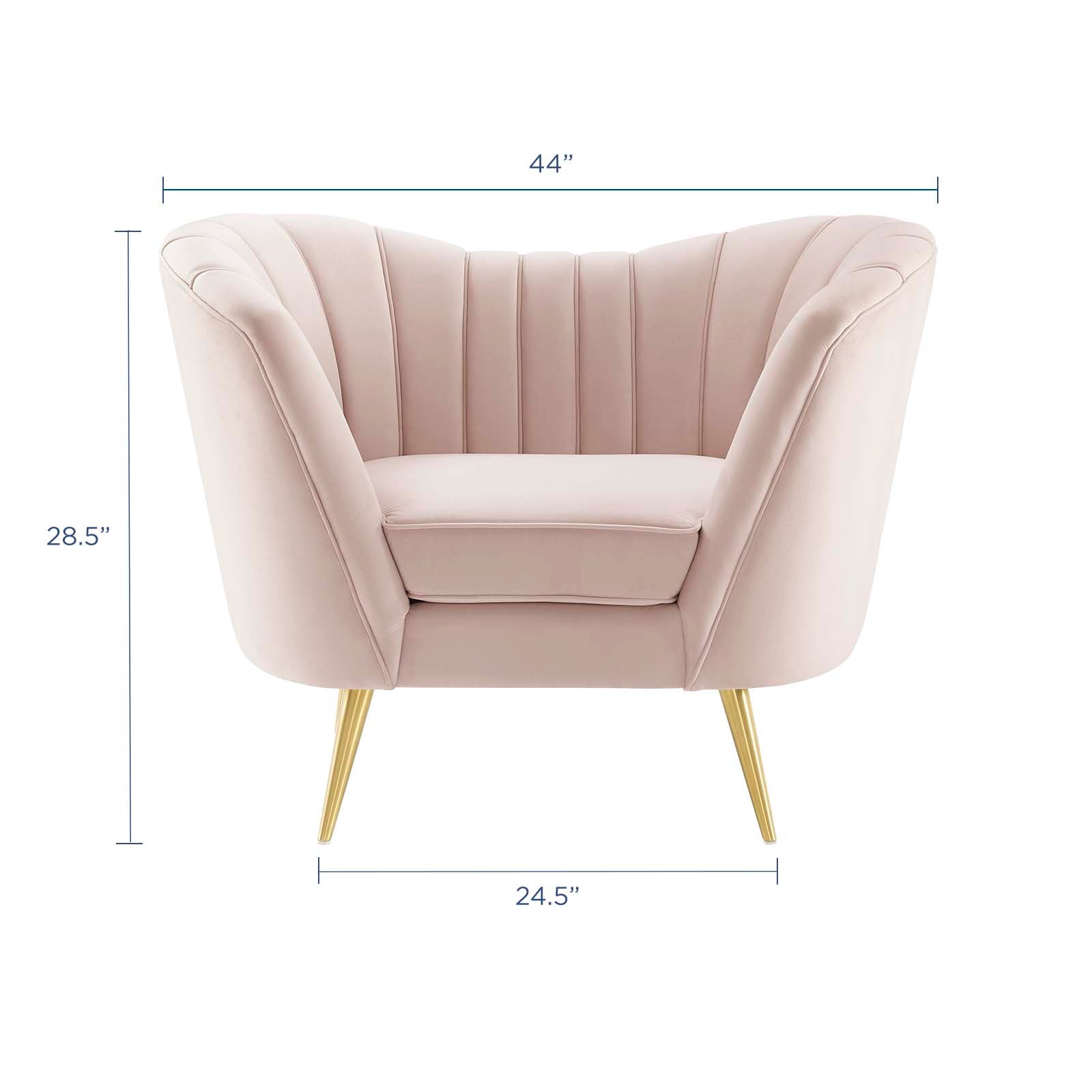 Modway Accent Chairs - Opportunity Performance Armchair Pink