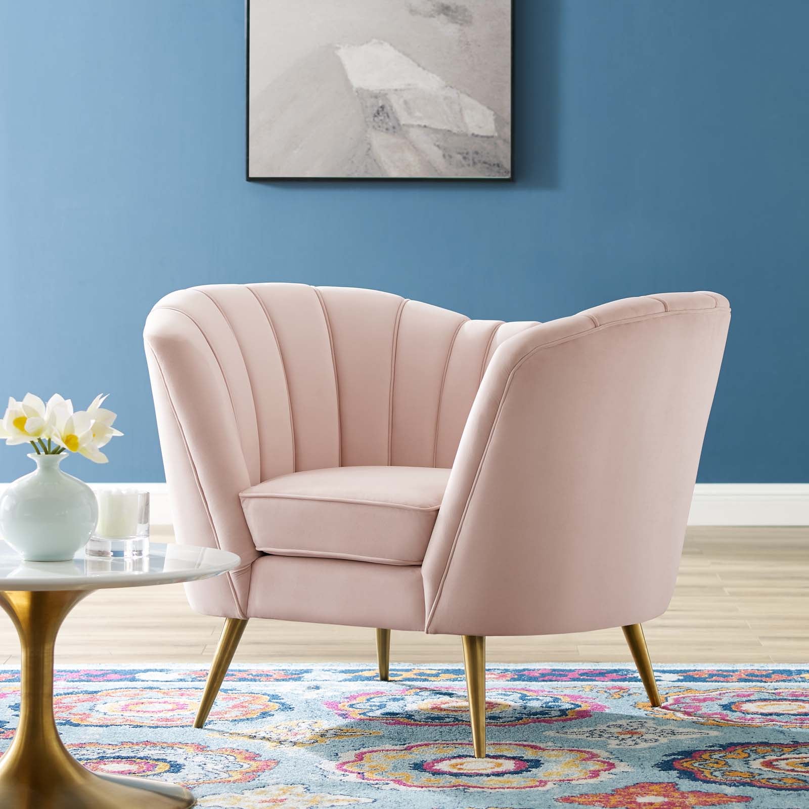 Modway Accent Chairs - Opportunity Performance Armchair Pink