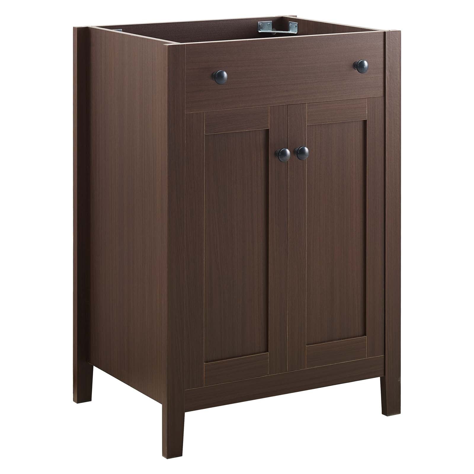 Modway Bathroom Vanity - Nantucket 24" Bathroom Vanity Cabinet (Sink Basin Not Included) Walnut
