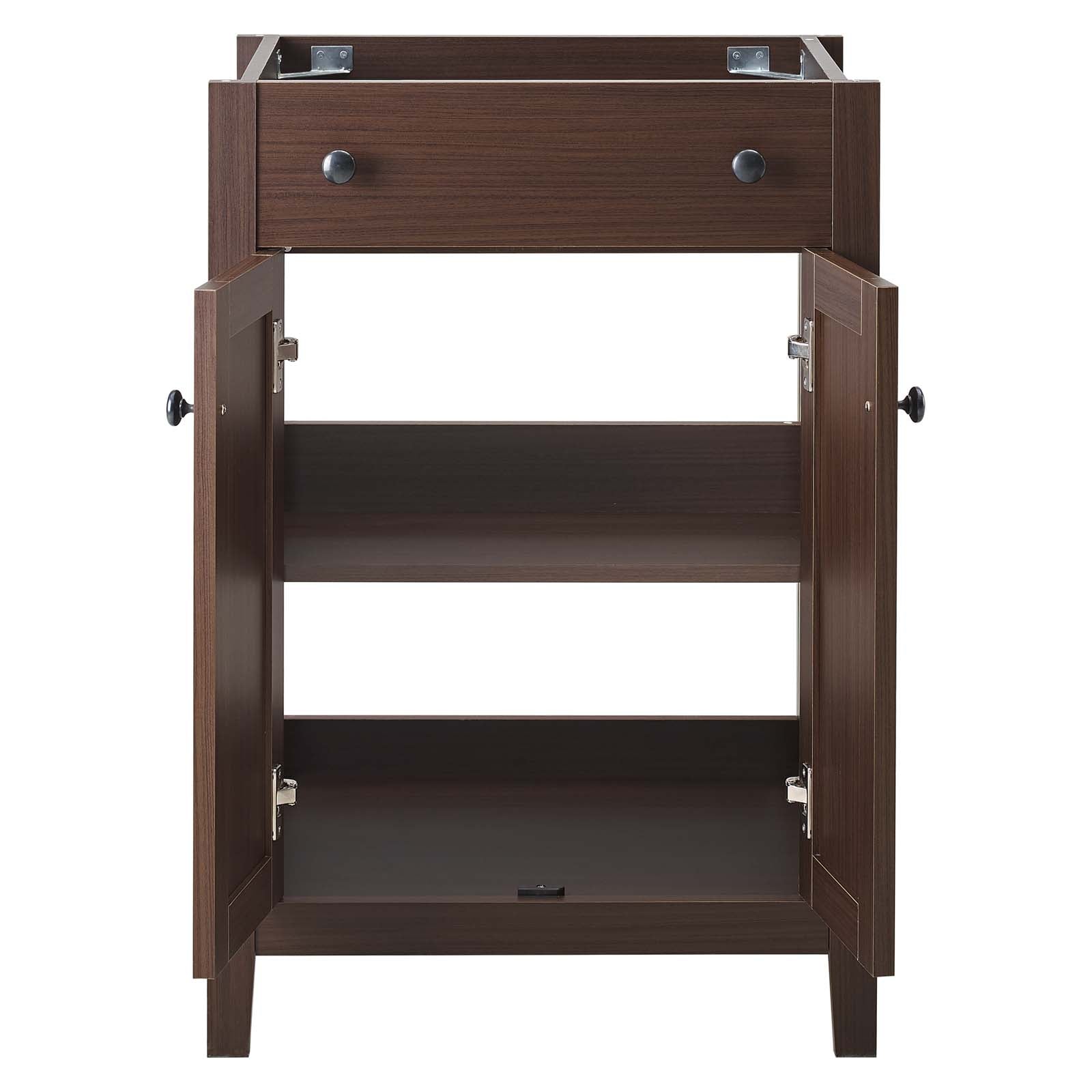 Modway Bathroom Vanity - Nantucket 24" Bathroom Vanity Cabinet (Sink Basin Not Included) Walnut