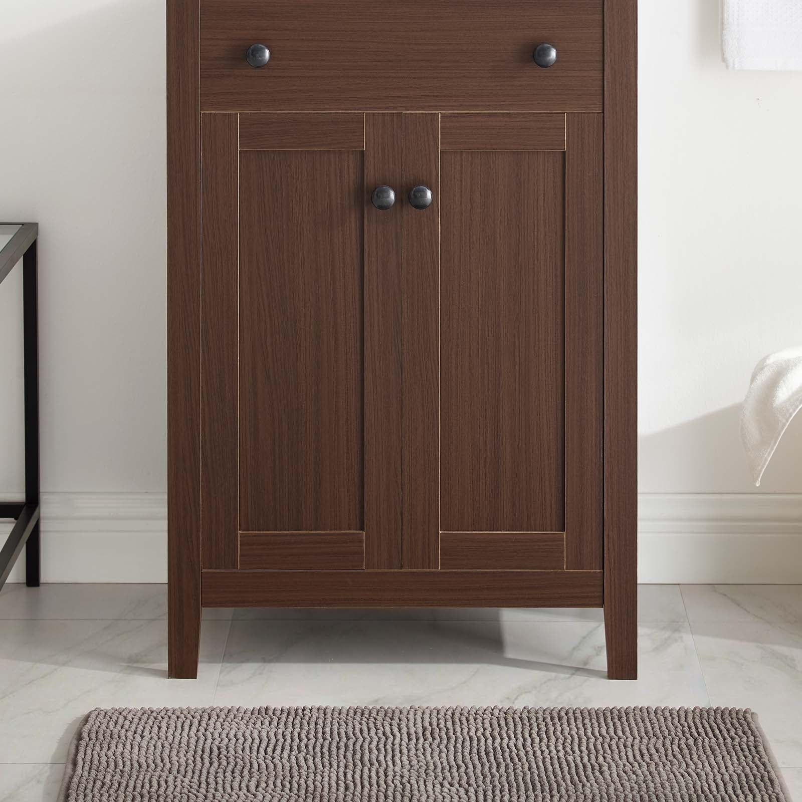 Modway Bathroom Vanity - Nantucket 24" Bathroom Vanity Cabinet (Sink Basin Not Included) Walnut