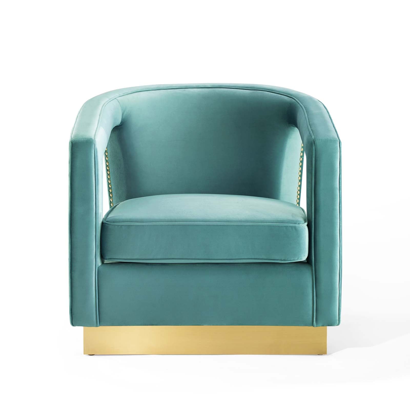 Modway Chairs - Frolick Performance Velvet Armchair Mint