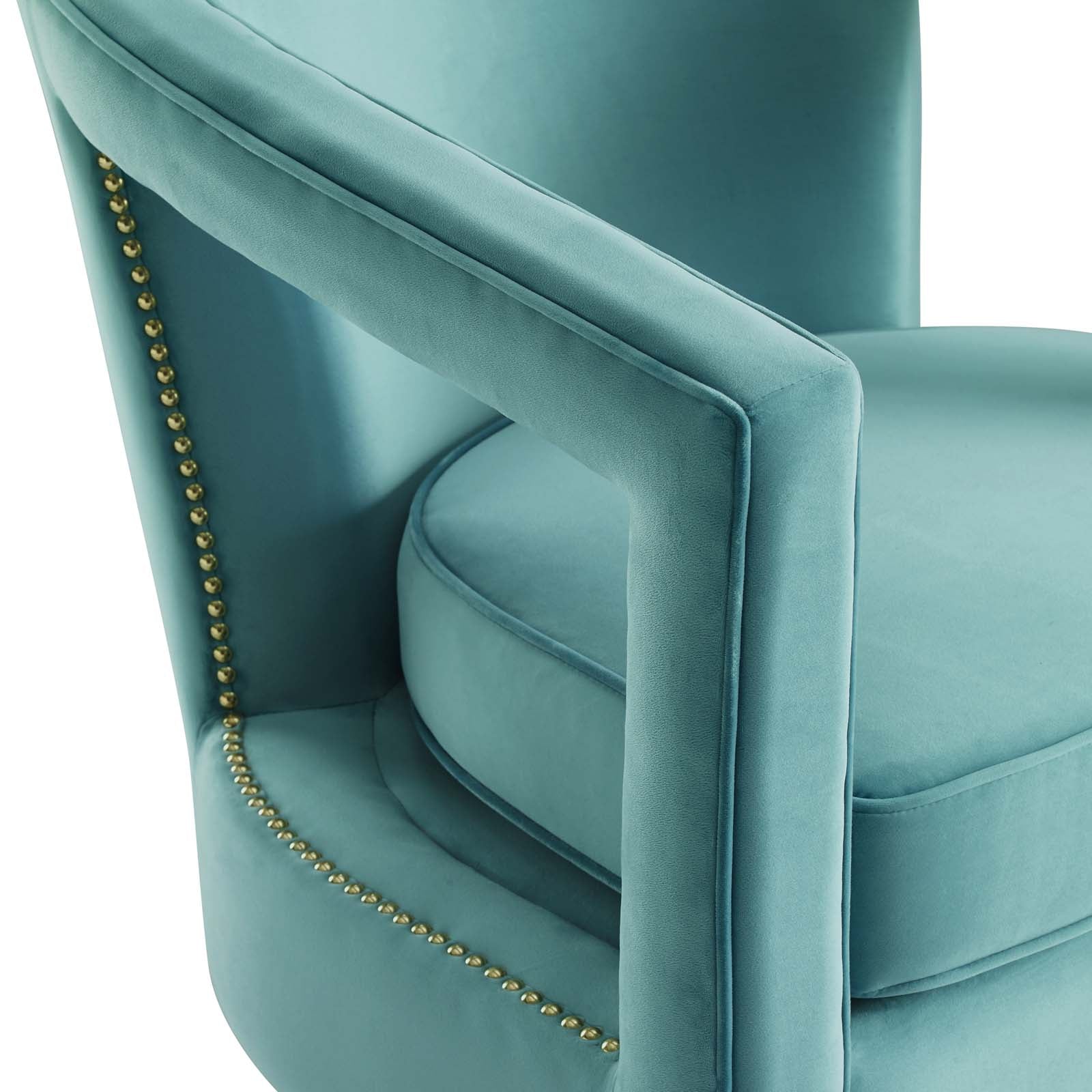 Modway Chairs - Frolick Performance Velvet Armchair Mint