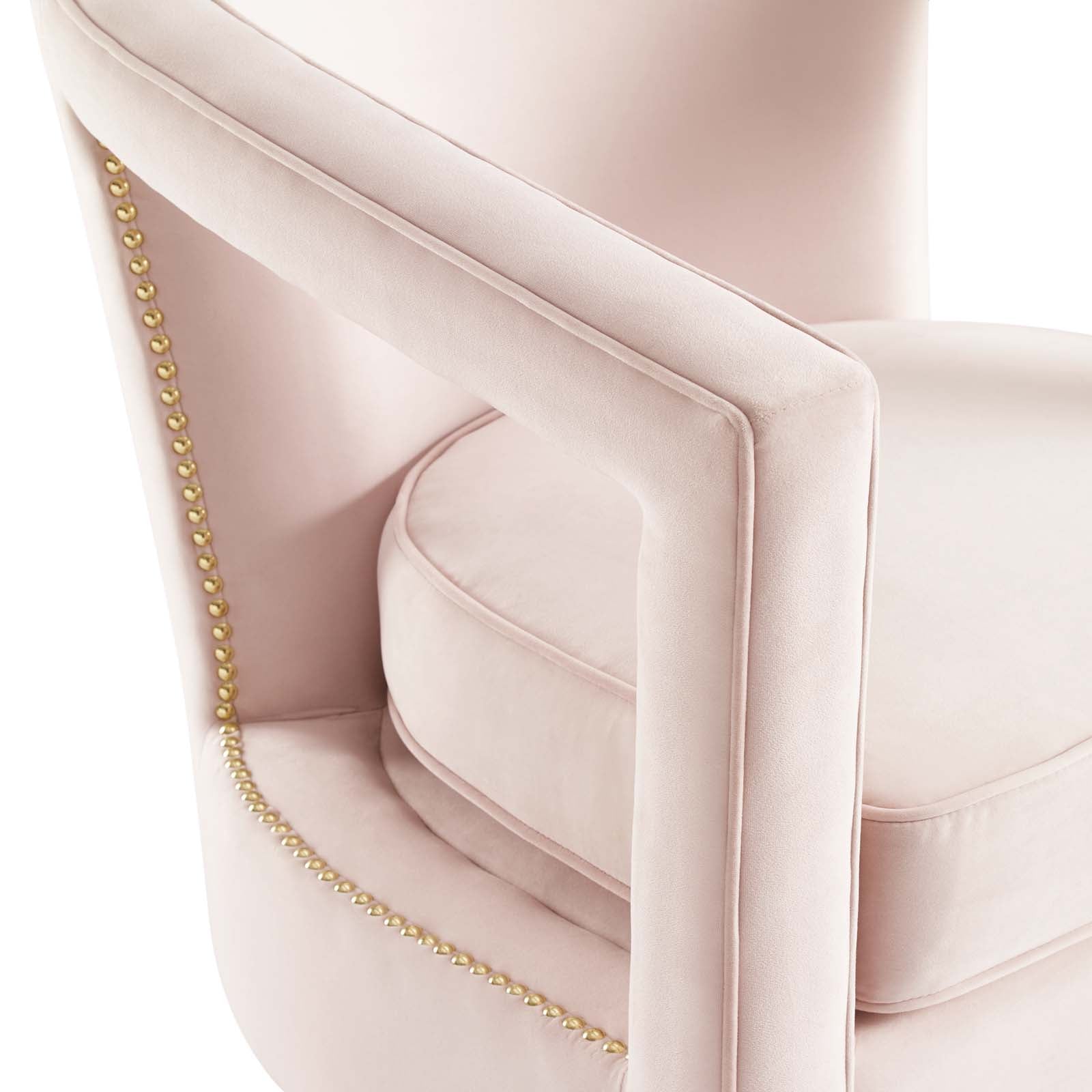 Modway Chairs - Frolick Performance Velvet Armchair Pink