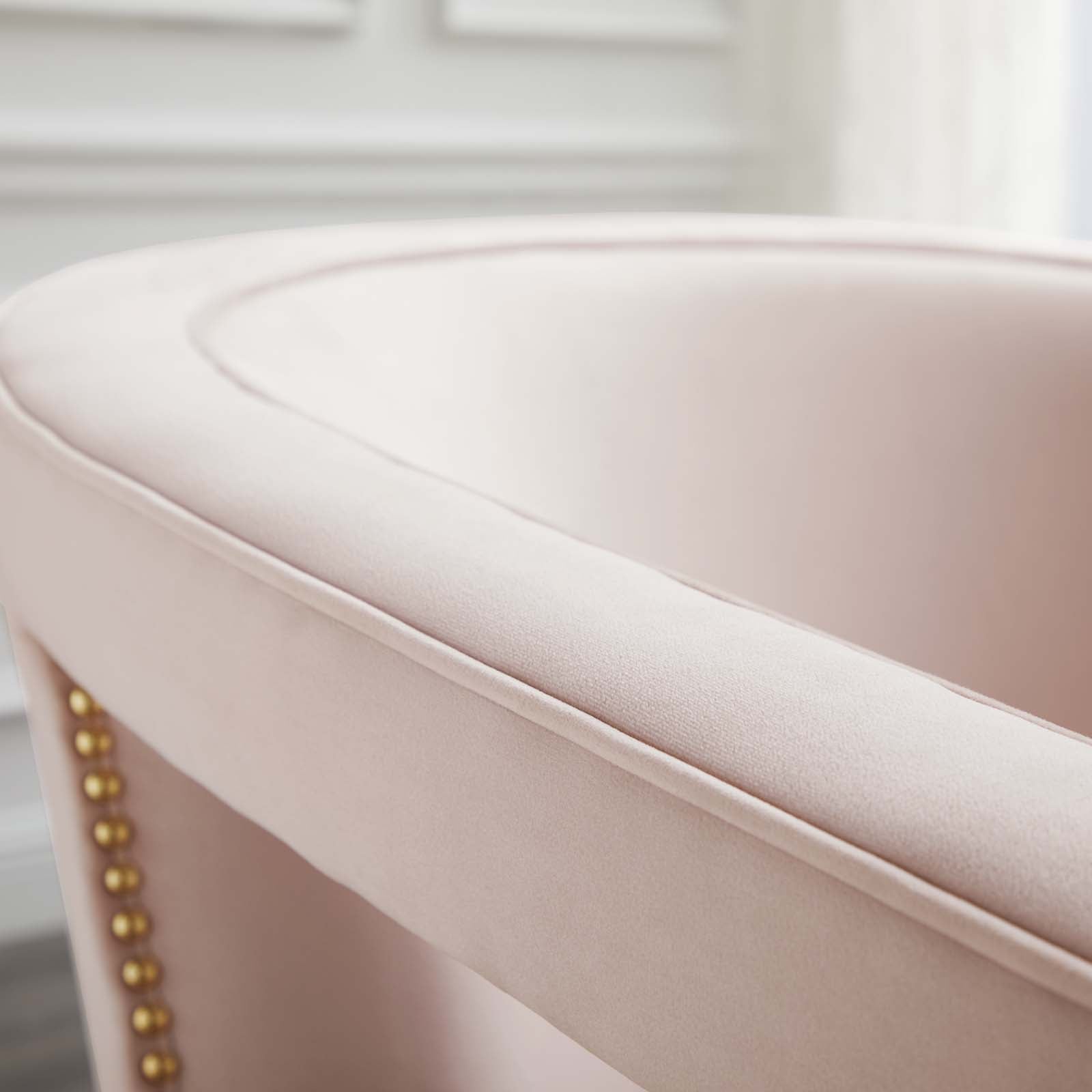 Modway Chairs - Frolick Performance Velvet Armchair Pink