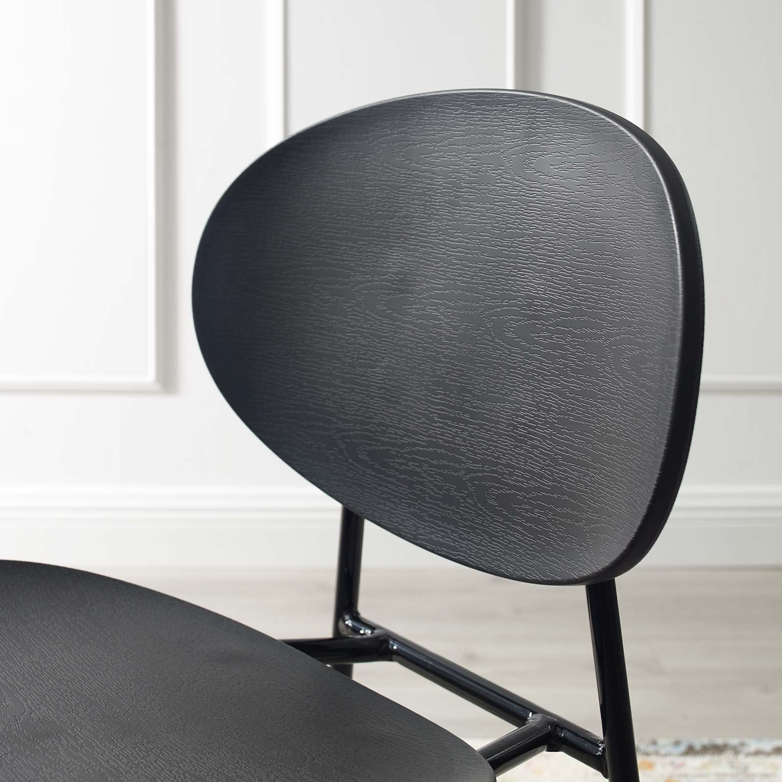 Modway Dining Chairs - Palette Dining Side Chair Set of 2 Black