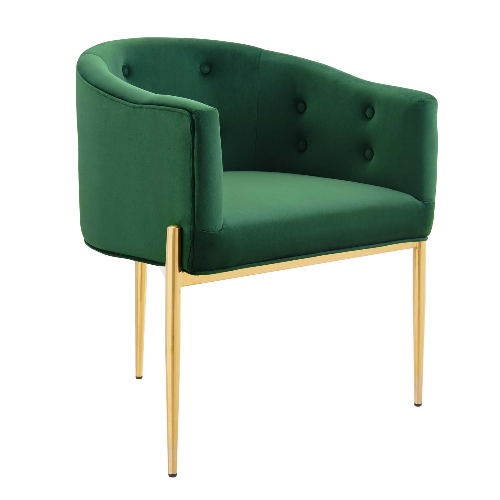 Modway Accent Chairs - Savour-Tufted-Performance-Velvet-Accent-Chair-Emerald