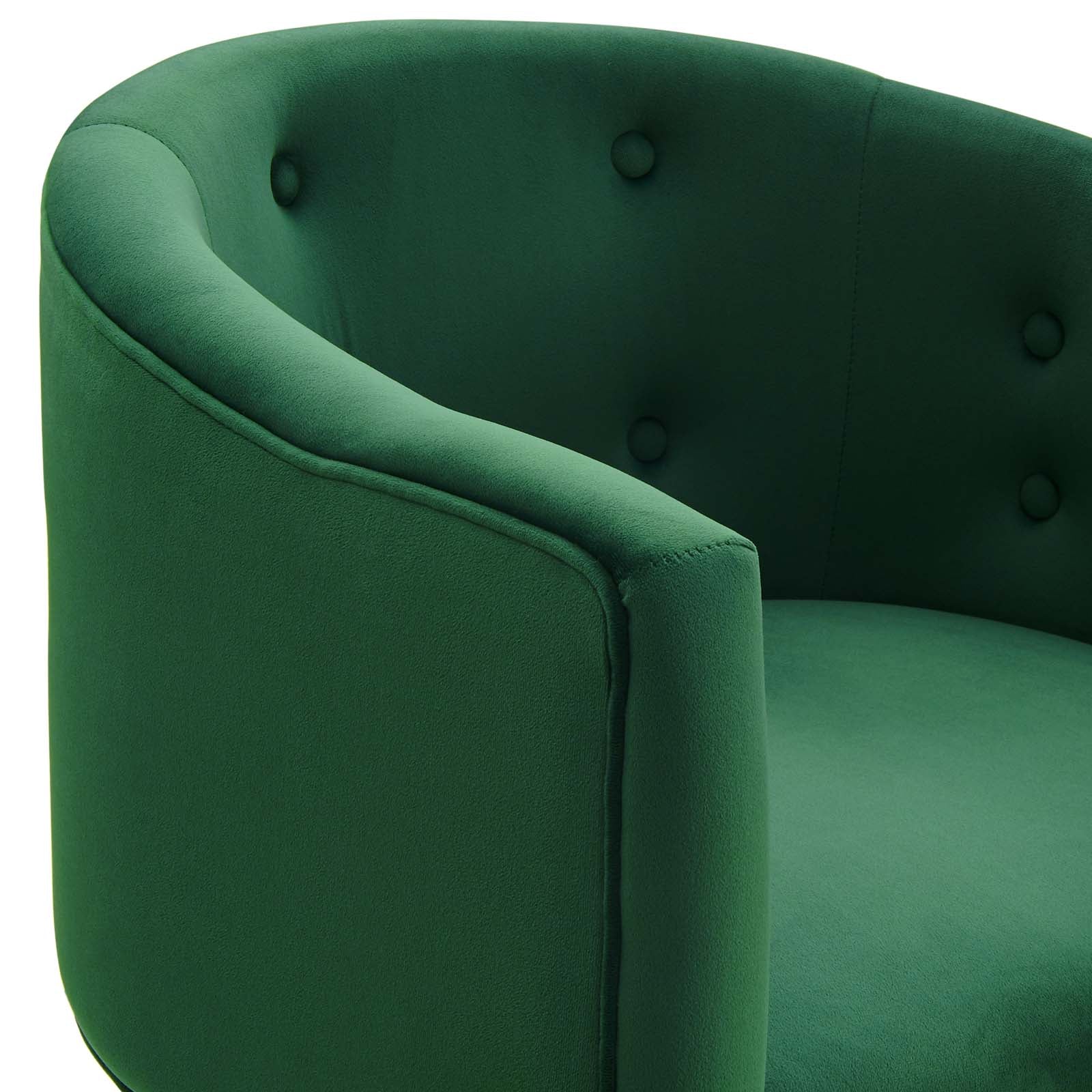 Modway Accent Chairs - Savour-Tufted-Performance-Velvet-Accent-Chair-Emerald