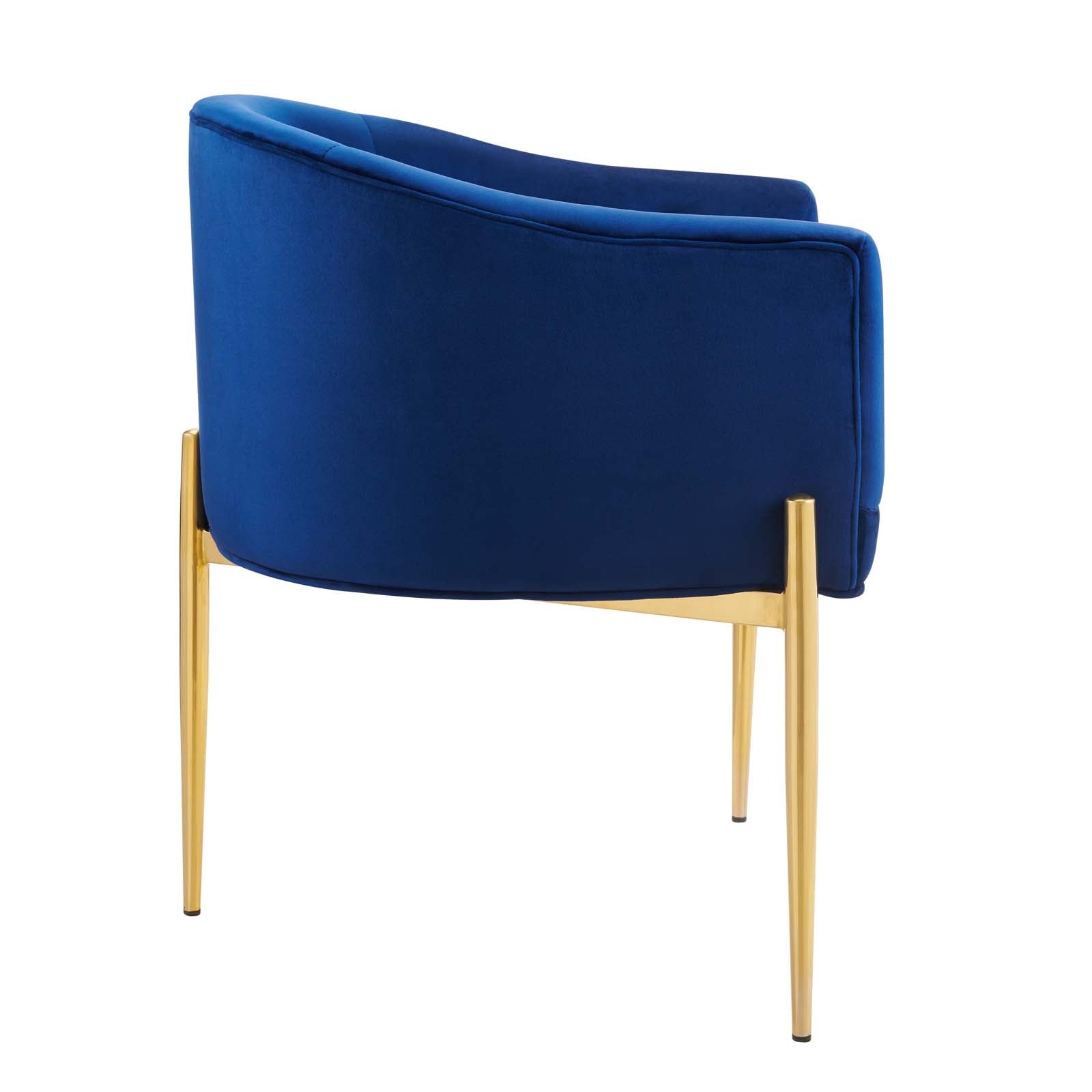 Modway Accent Chairs - Savour Tufted Performance Velvet Accent Chair Navy