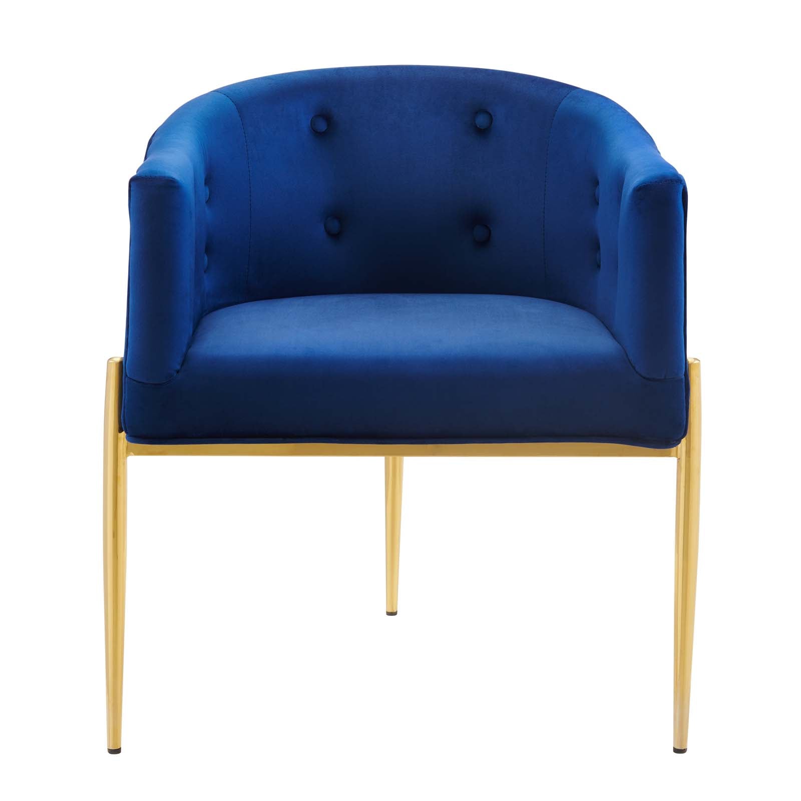 Modway Accent Chairs - Savour Tufted Performance Velvet Accent Chair Navy