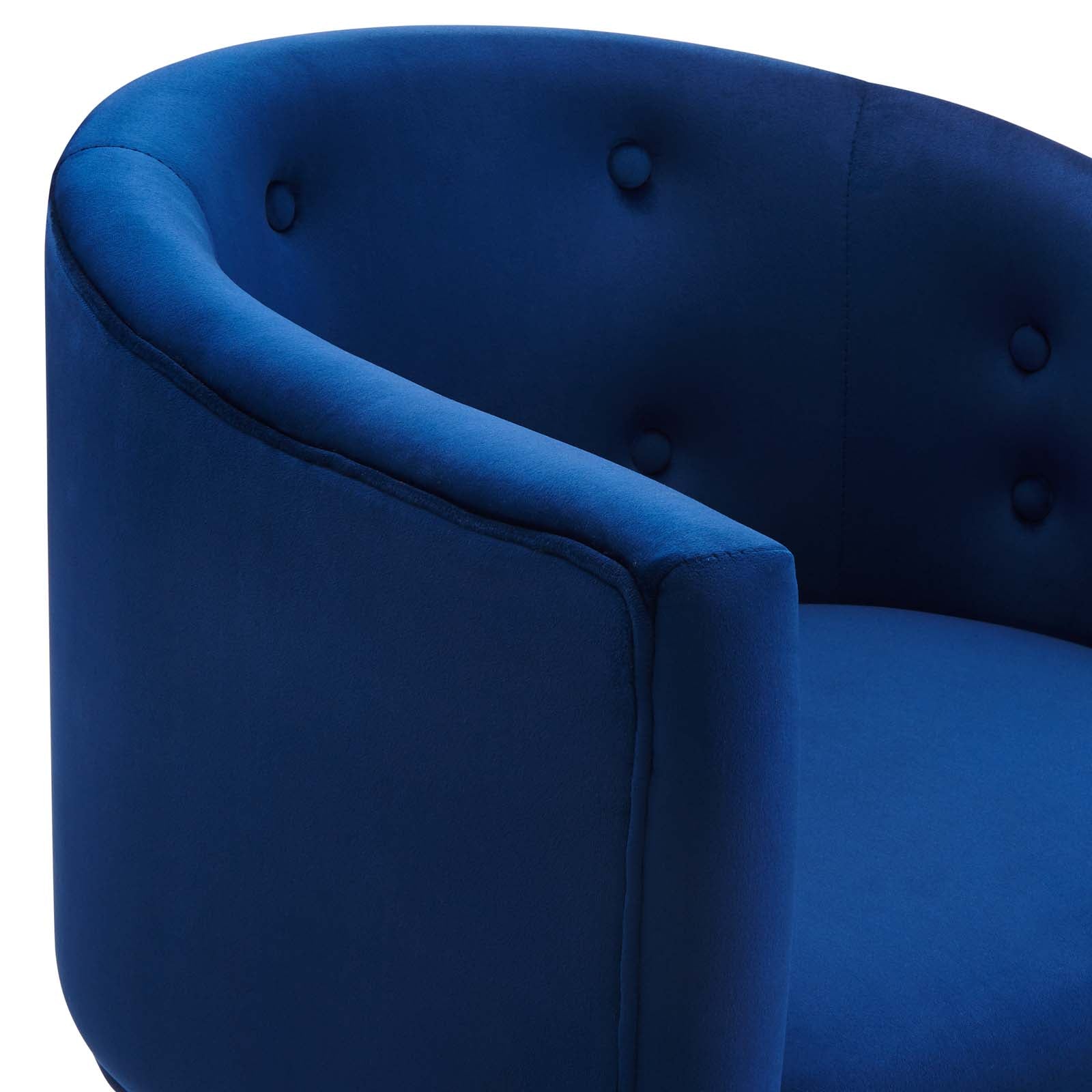 Modway Accent Chairs - Savour Tufted Performance Velvet Accent Chair Navy