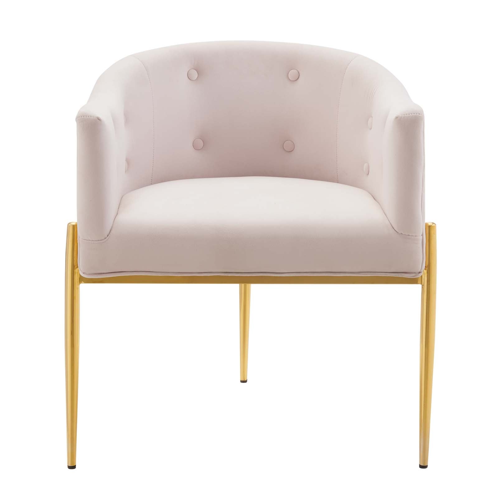 Savour Tufted Performance Velvet Accent Chair Pink