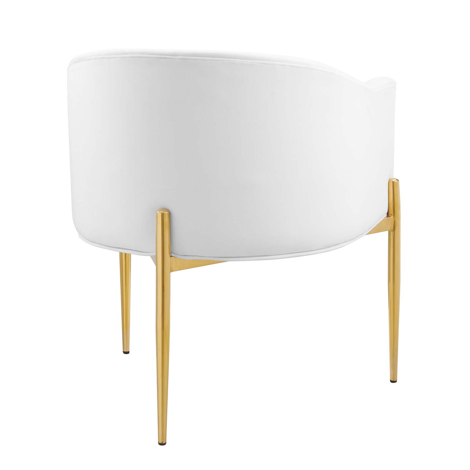 Modway Accent Chairs - Savour Tufted Performance Velvet Accent Chair White