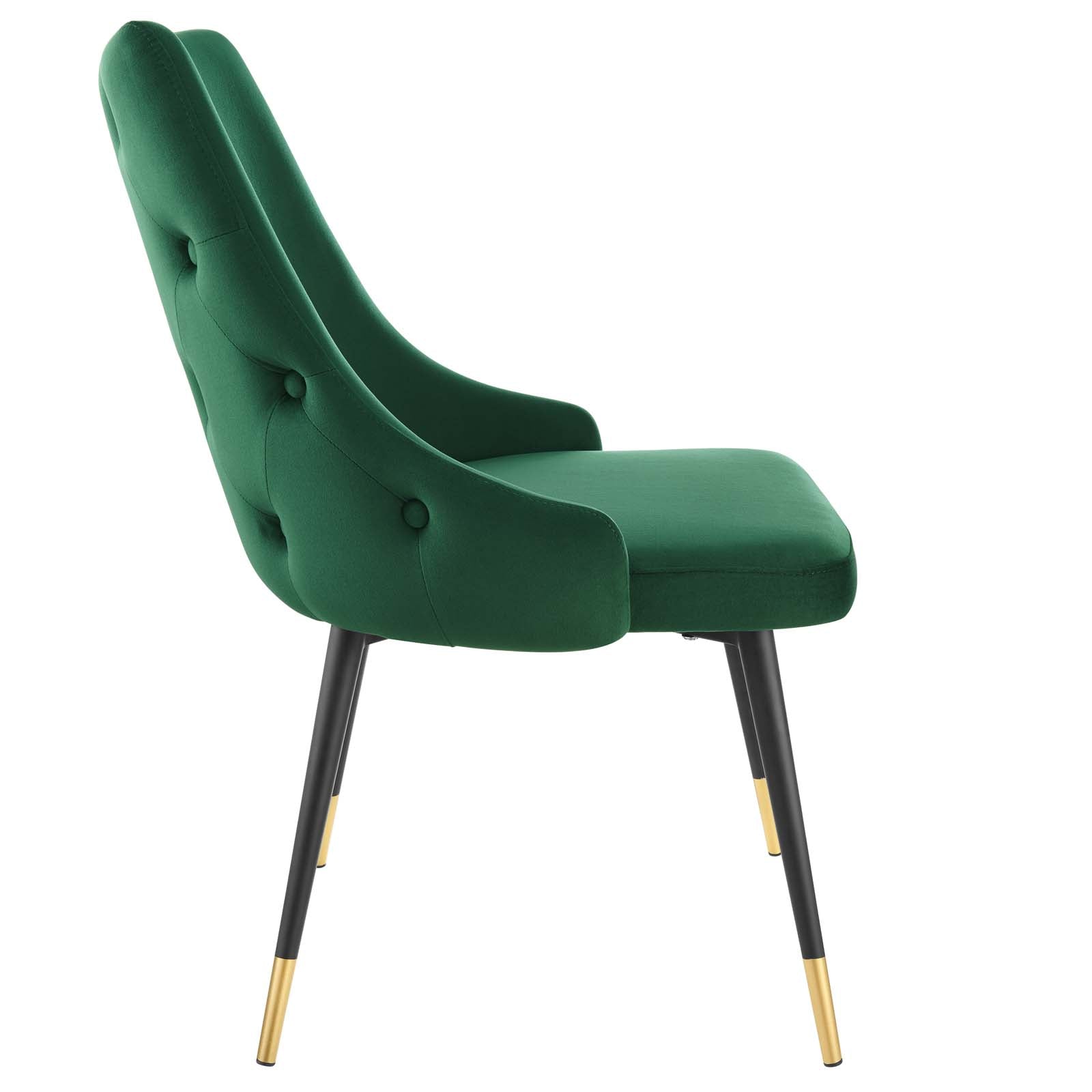 Modway Dining Chairs - Adorn Tufted Performance Velvet Dining Side Chair Green