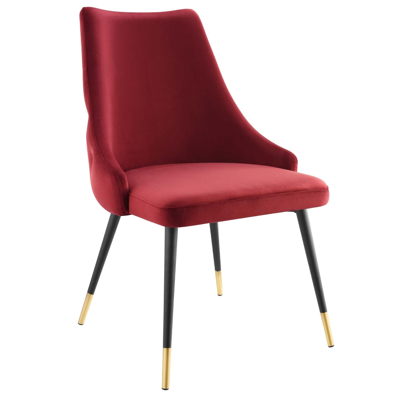 Modway Dining Chairs - Adorn Tufted Performance Velvet Dining Side Chair Maroon