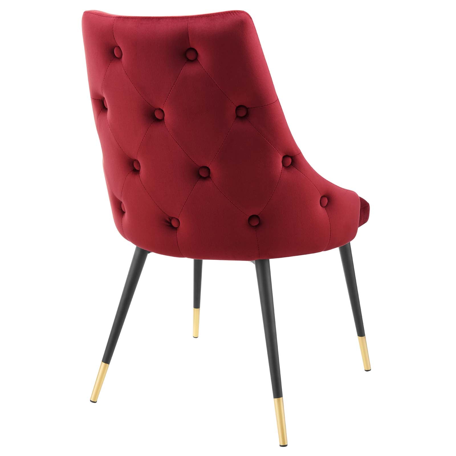 Modway Dining Chairs - Adorn Tufted Performance Velvet Dining Side Chair Maroon