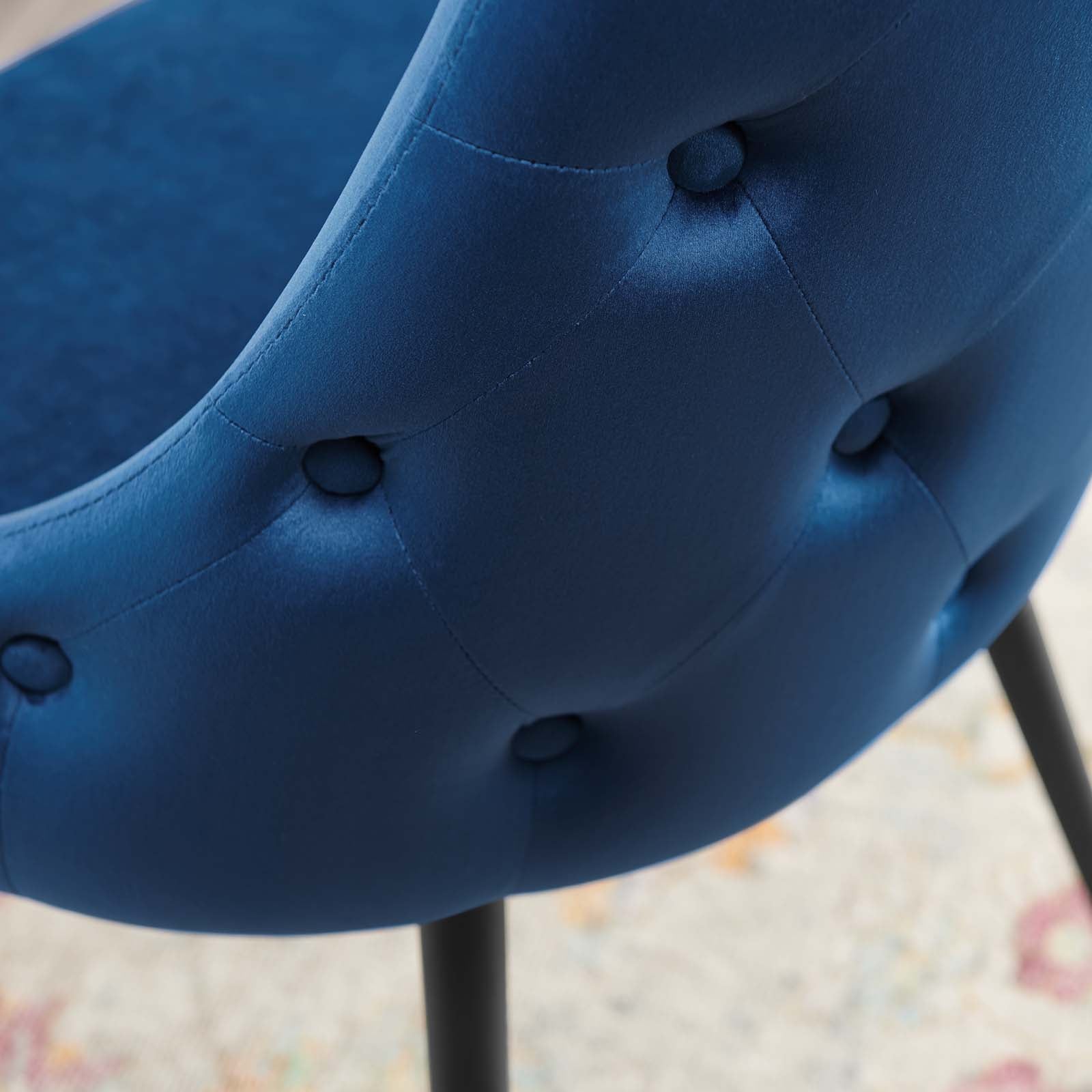 Modway Dining Chairs - Adorn Tufted Performance Velvet Dining Side Chair Navy