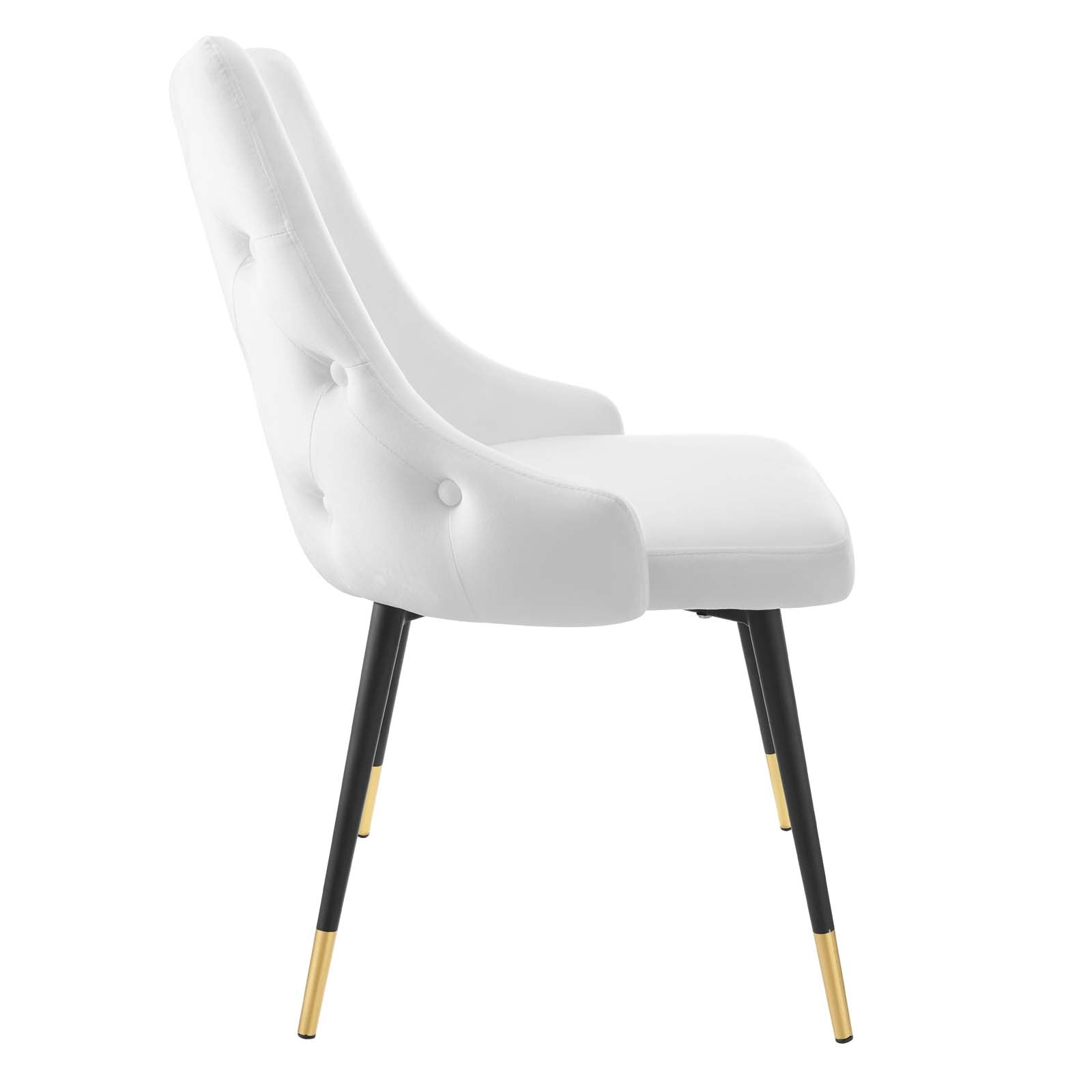 Modway Dining Chairs - Adorn Tufted Performance Velvet Dining Side Chair White
