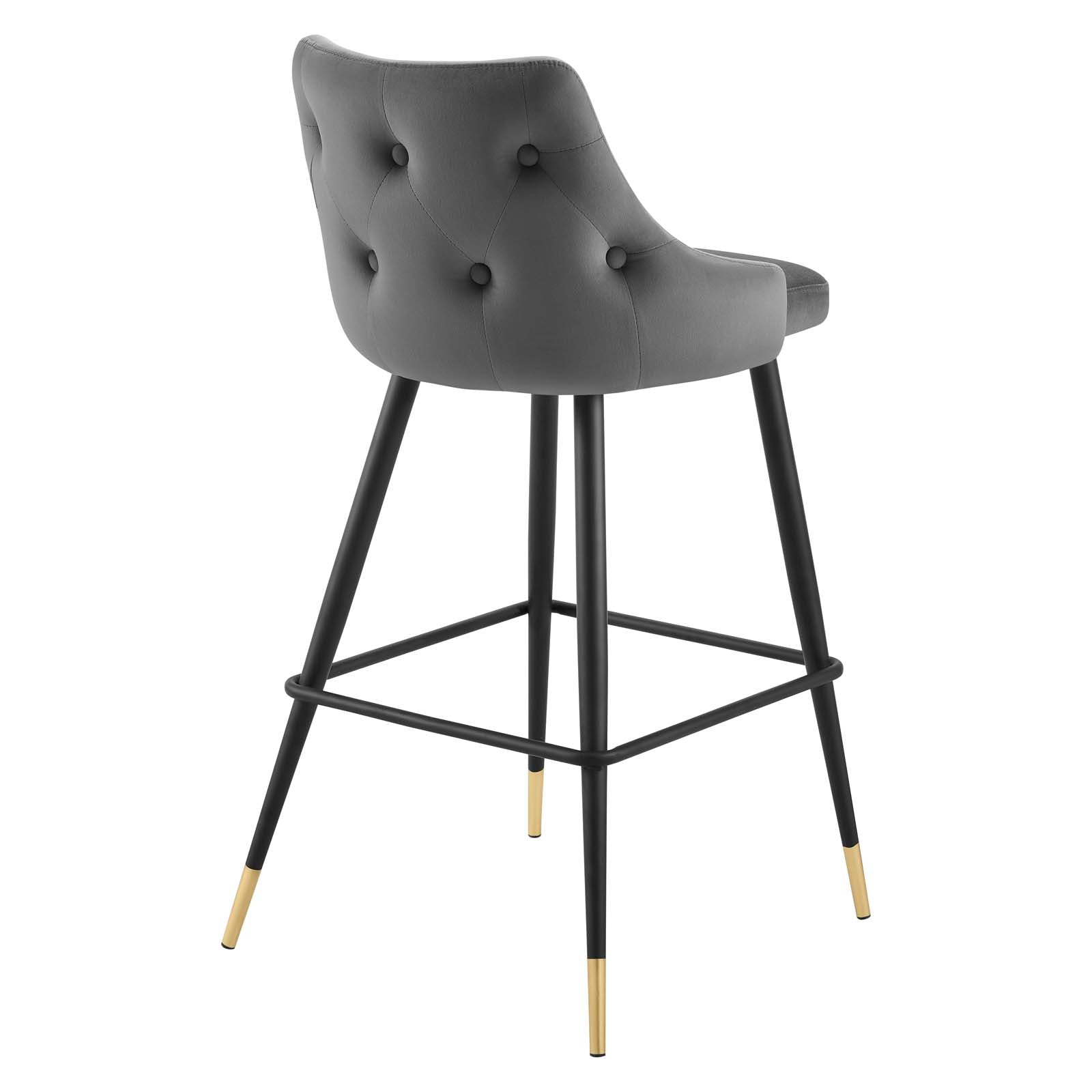 Modway Barstools - Adorn Performance Velvet Bar Stool Gray