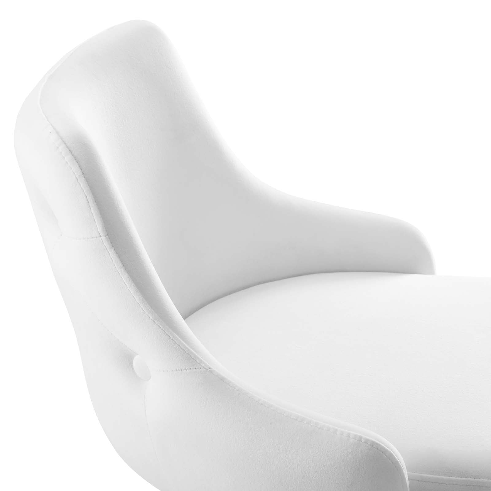 Modway Barstools - Adorn Performance Velvet Bar Stool White