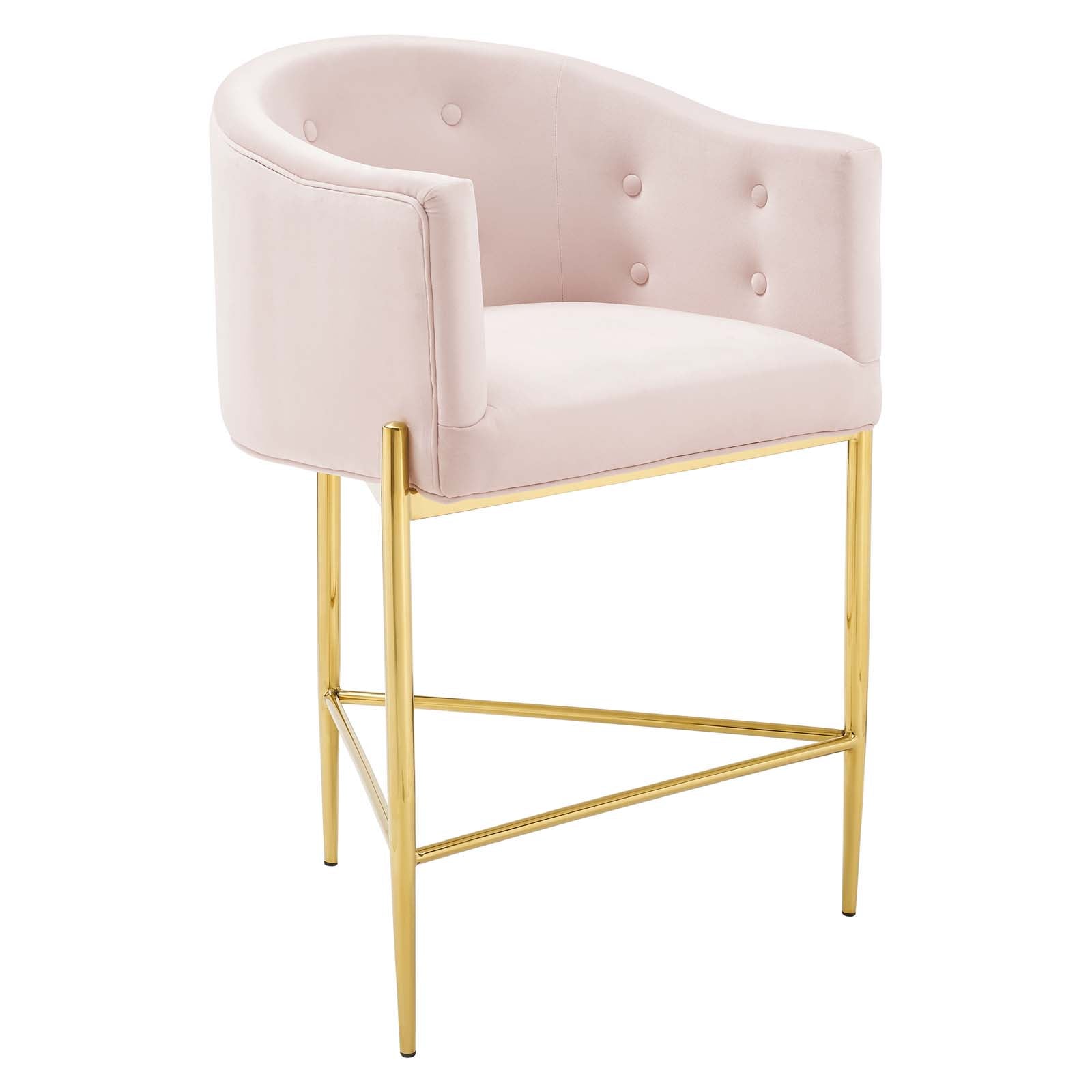 Modway Barstools - Savour Tufted Counter Stool Pink