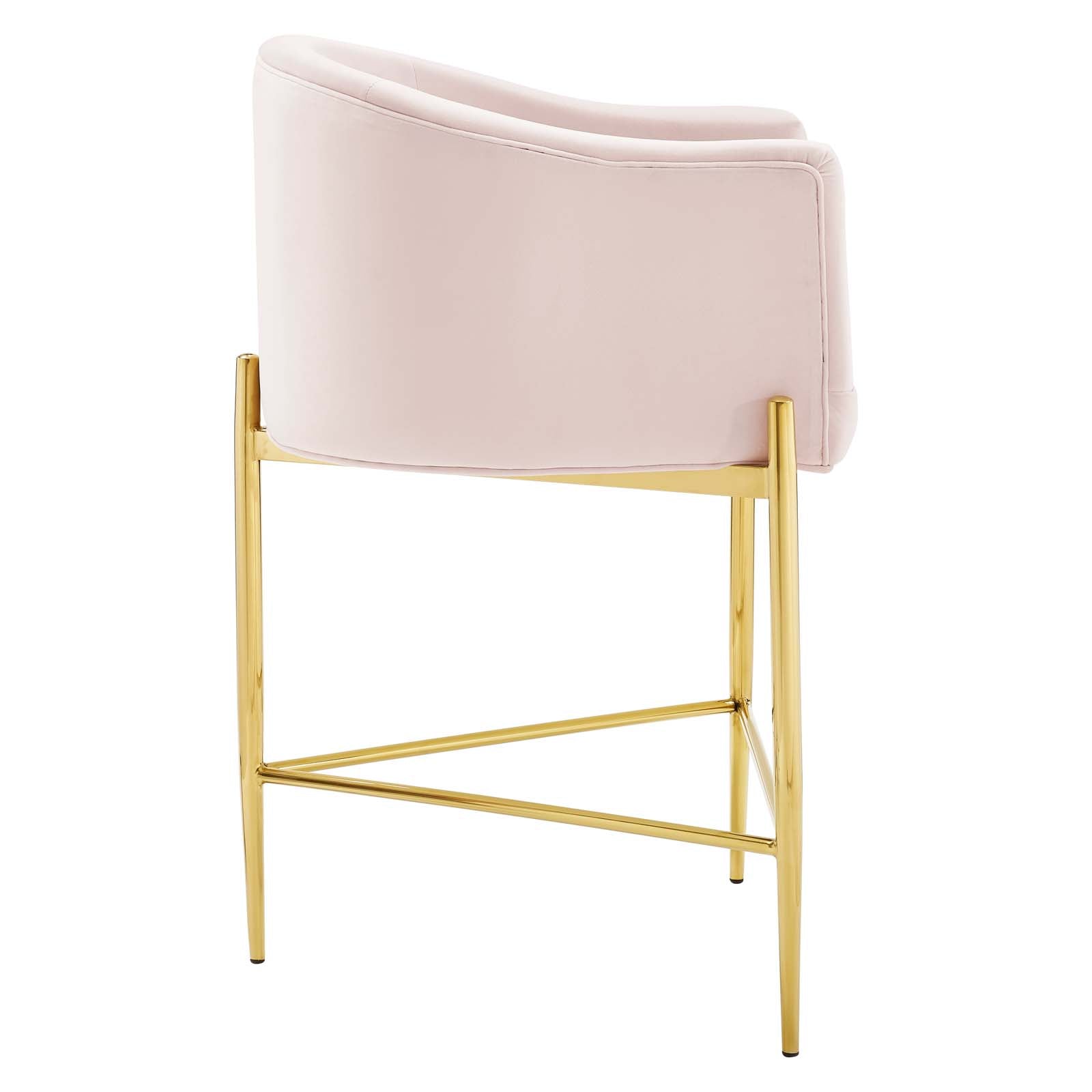 Modway Barstools - Savour Tufted Counter Stool Pink
