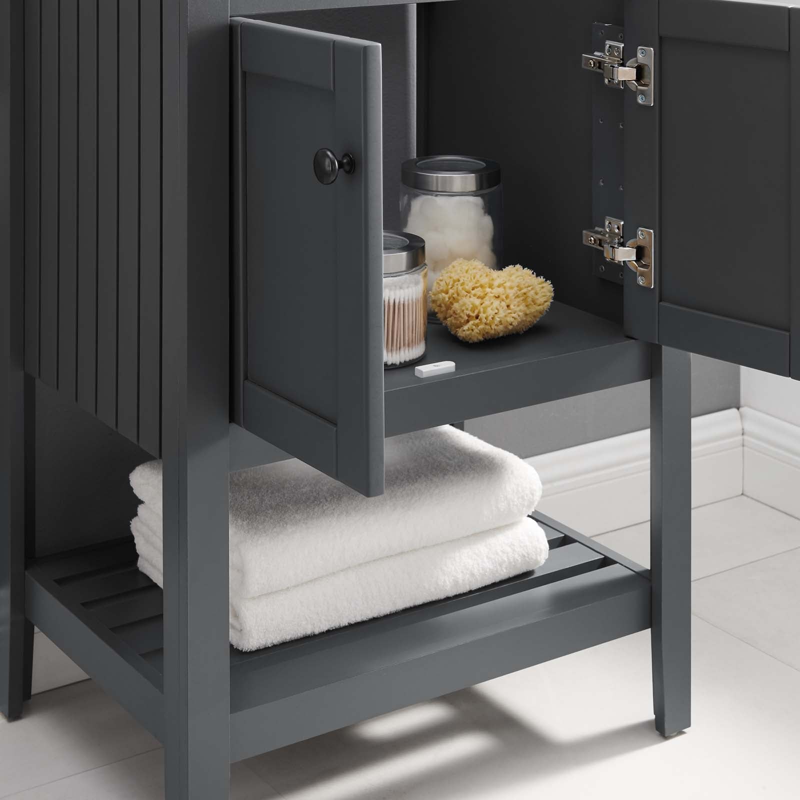 Modway Bathroom Vanity - Prestige 23" Bathroom Vanity Cabinet (Sink Basin Not Included) Gray