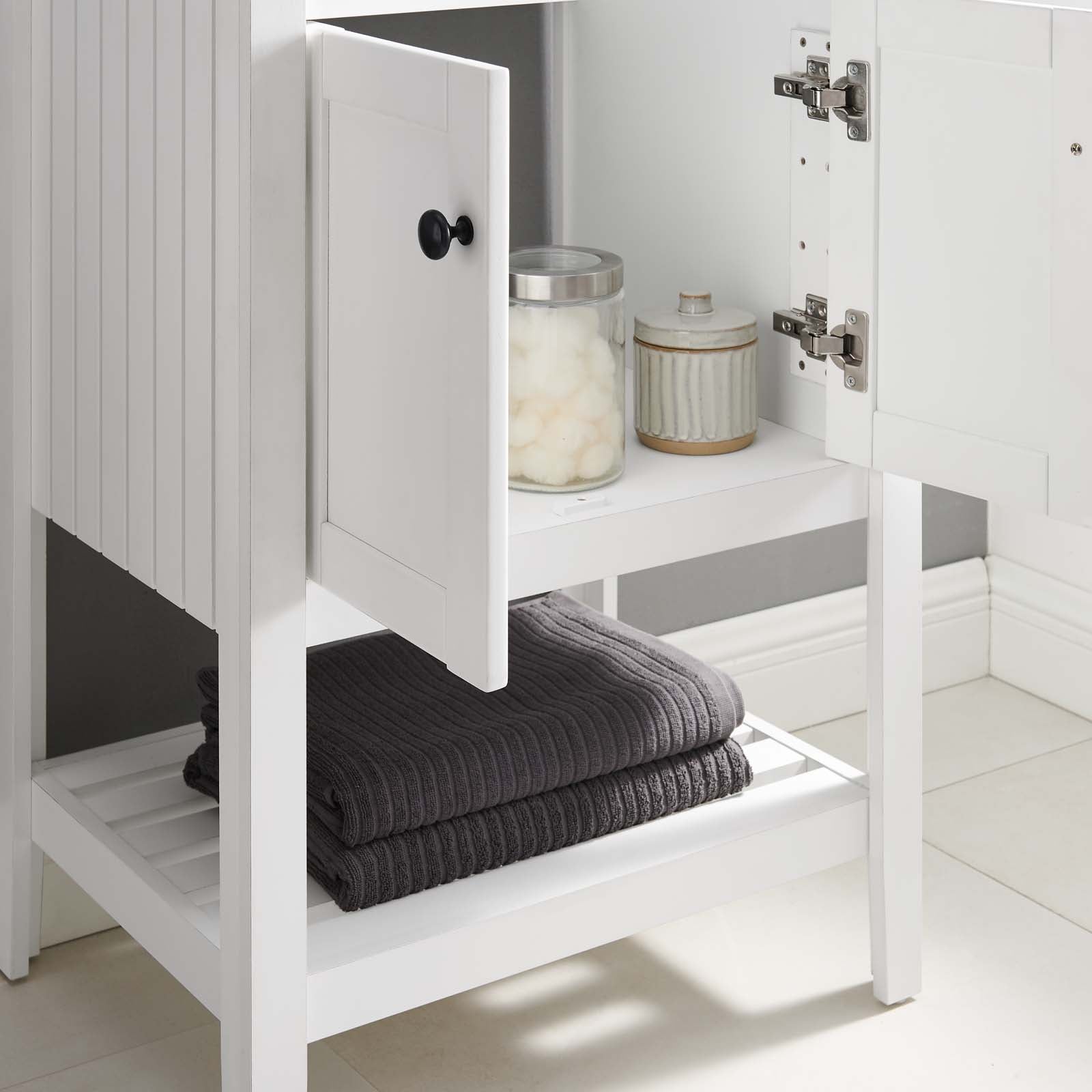 Modway Bathroom Vanity - Prestige 23" Bathroom Vanity Cabinet (Sink Basin Not Included) White