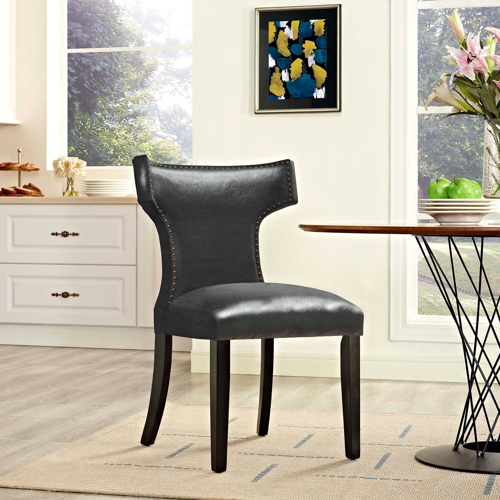 Modway Dining Chairs - Curve-Dining-Chair-Black