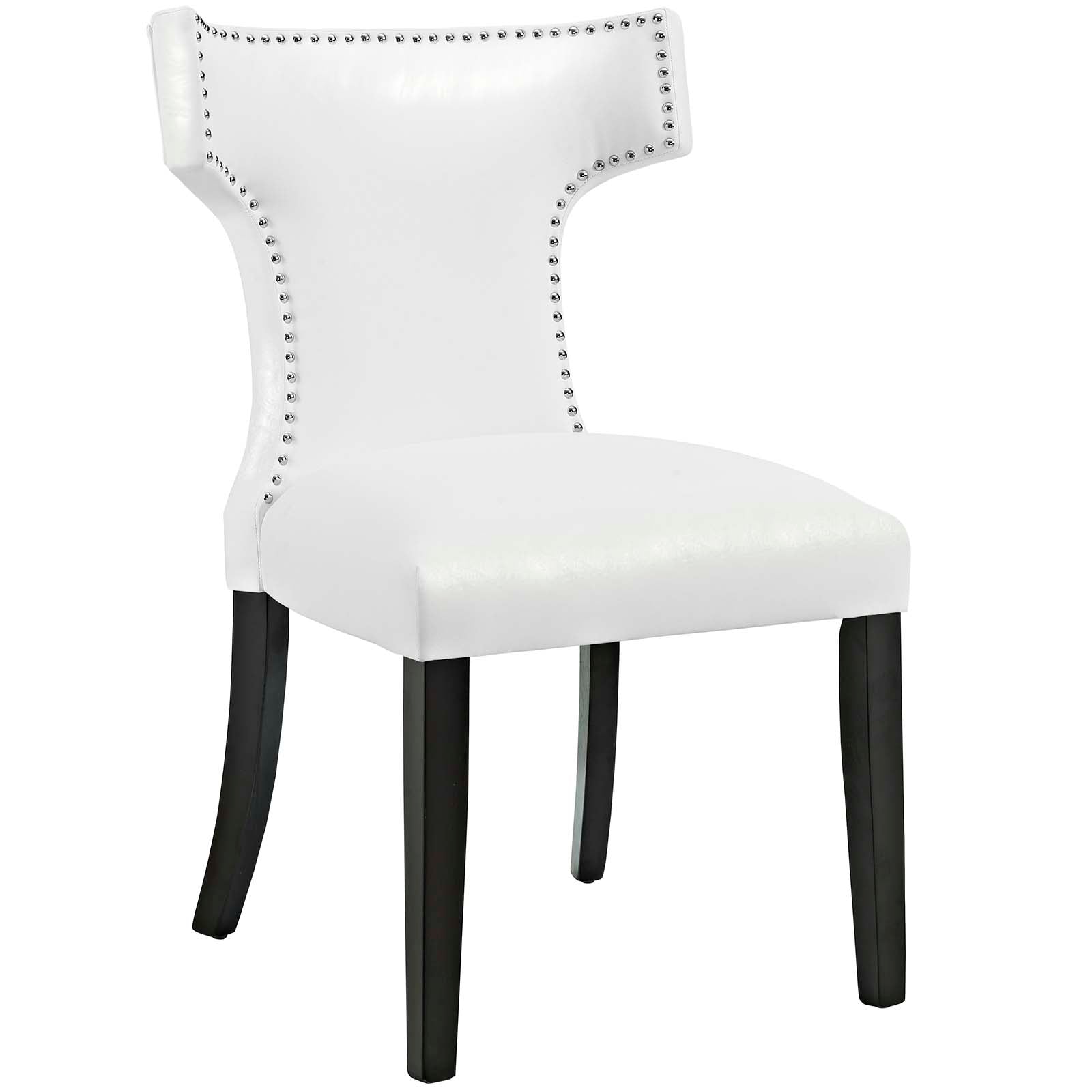 Modway Dining Chairs - Curve Vinyl Dining Chair White