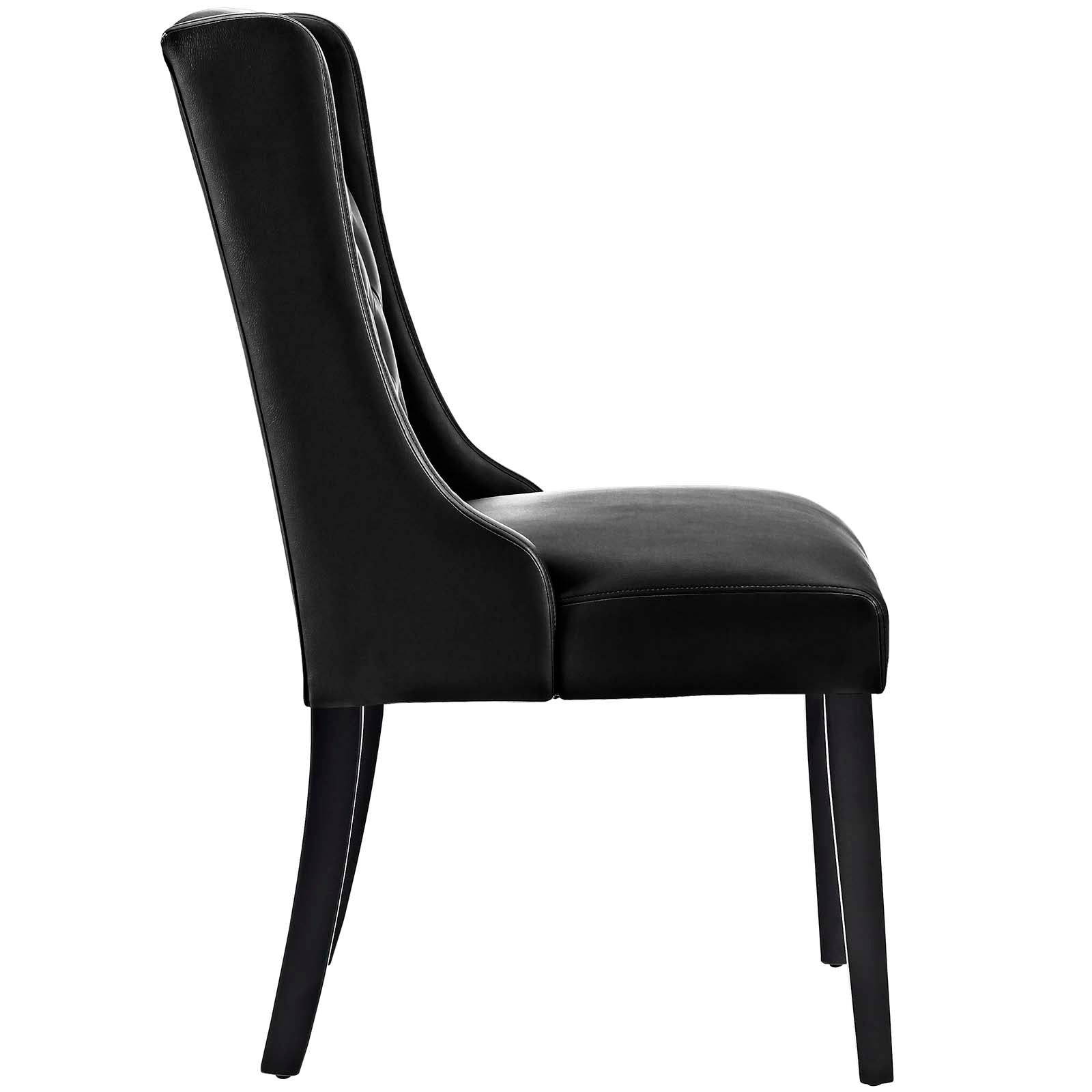 Modway Dining Chairs - Baronet Vinyl Dining Chair Black