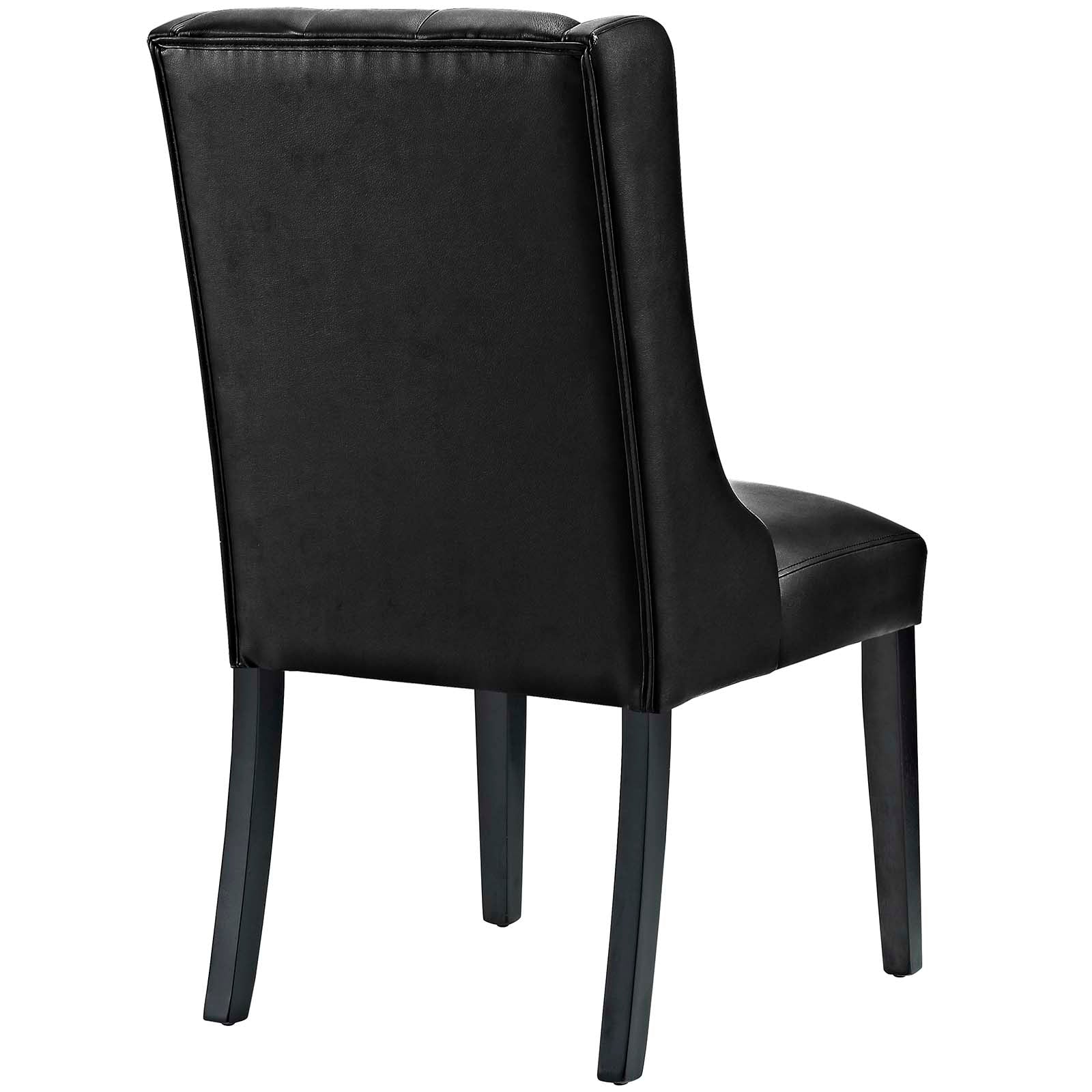 Modway Dining Chairs - Baronet Vinyl Dining Chair Black