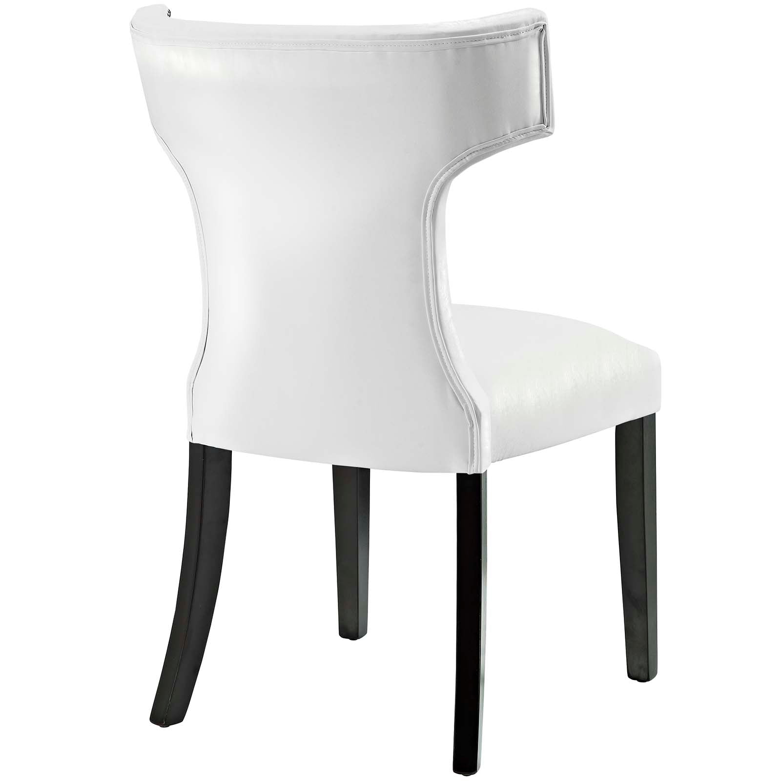 Modway Dining Chairs - Curve Dining Chair Vinyl ( Set of 2 ) White