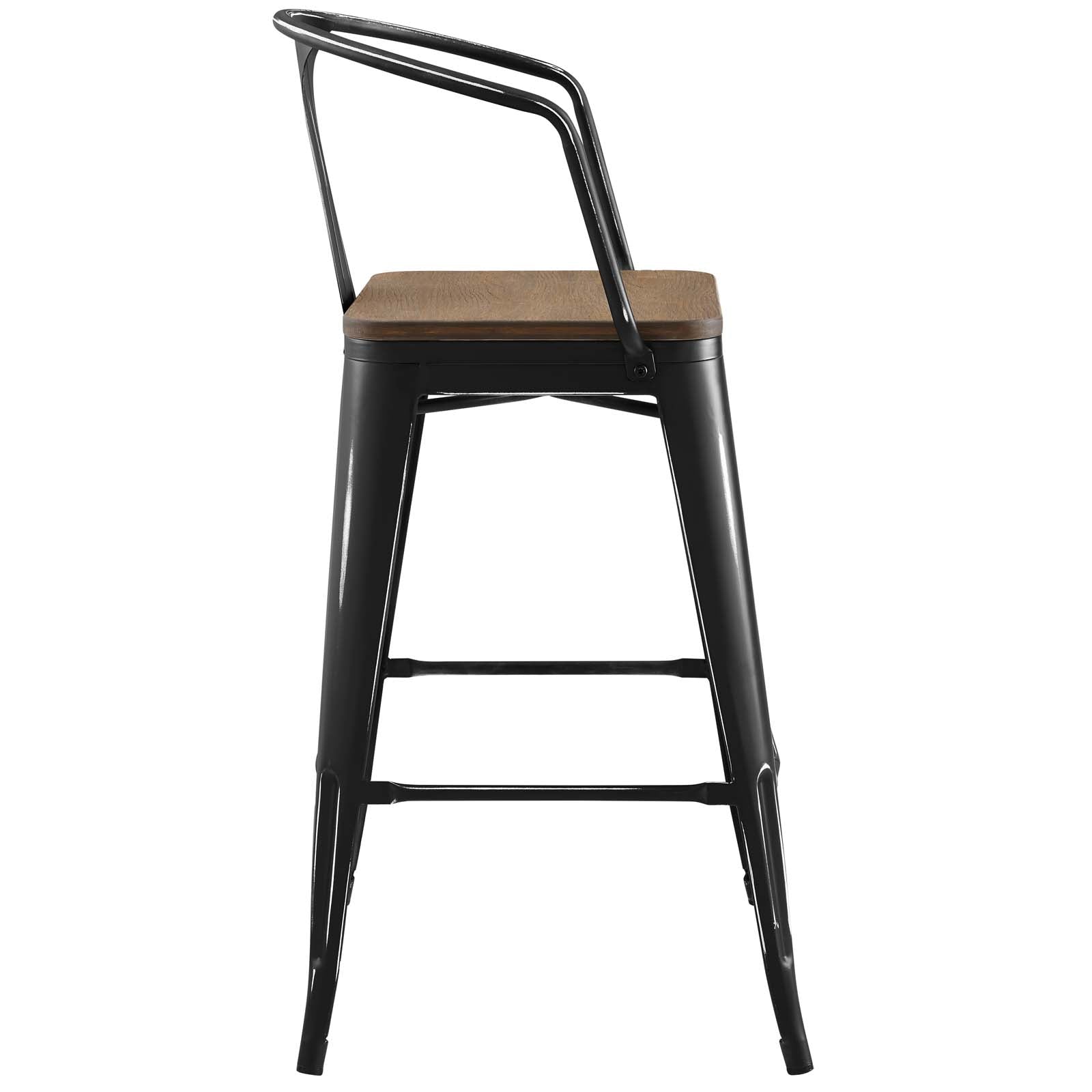 Modway Barstools - Promenade Bar Stool Black (Set of 2)