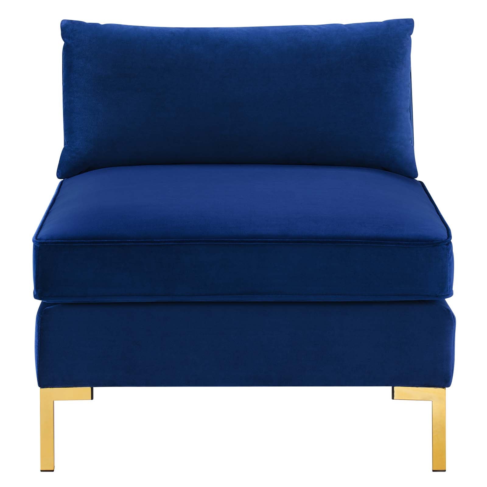 Modway Chairs - Ardent Performance Velvet Armless Chair Navy