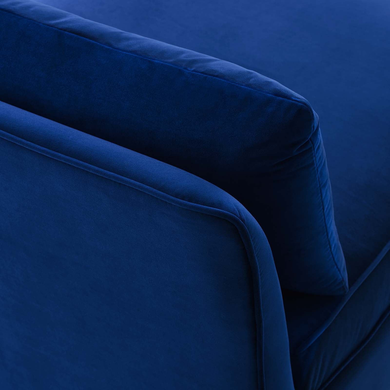 Modway Chairs - Ardent Performance Velvet Armless Chair Navy