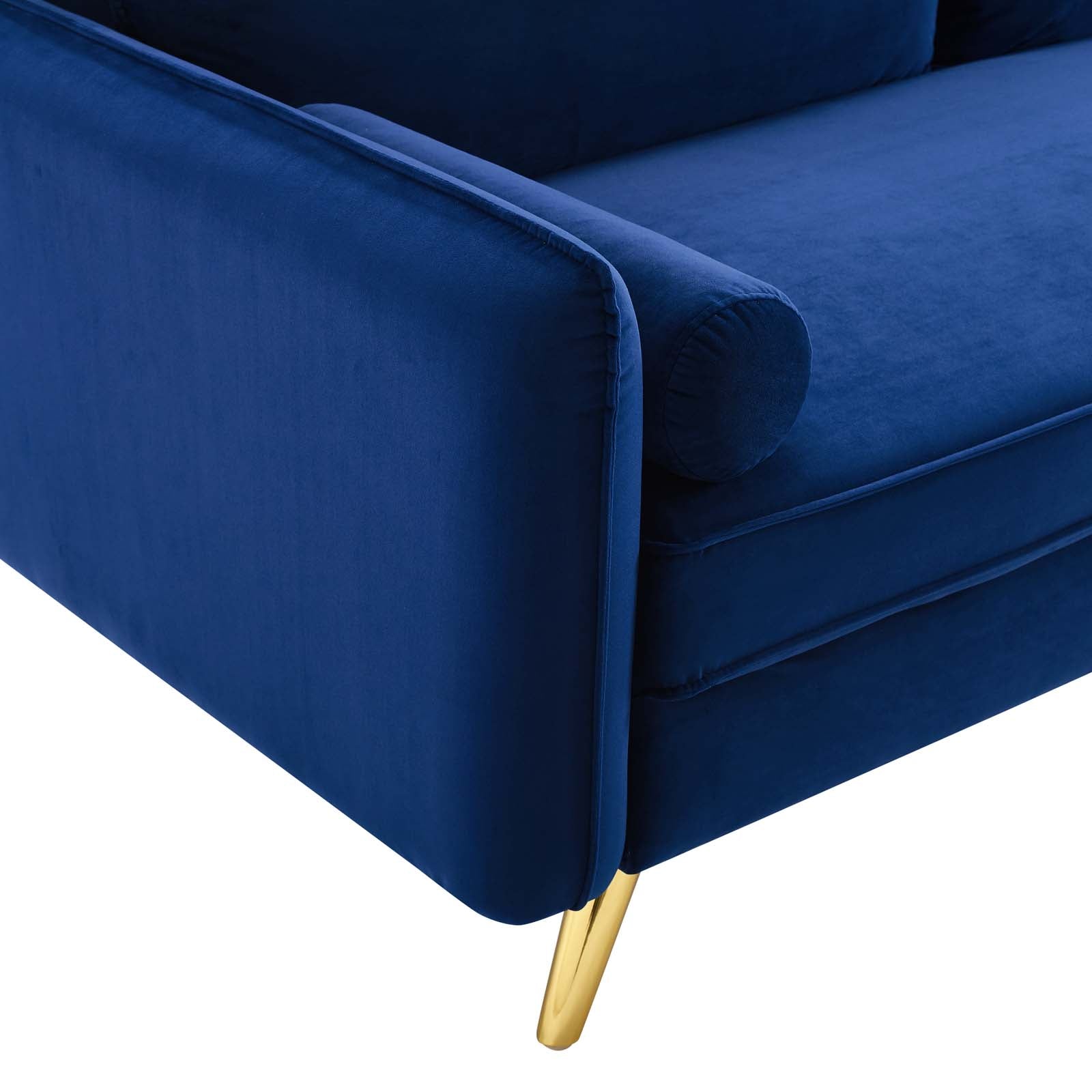 Modway Sofas & Couches - Revive Performance Velvet Sofa Navy