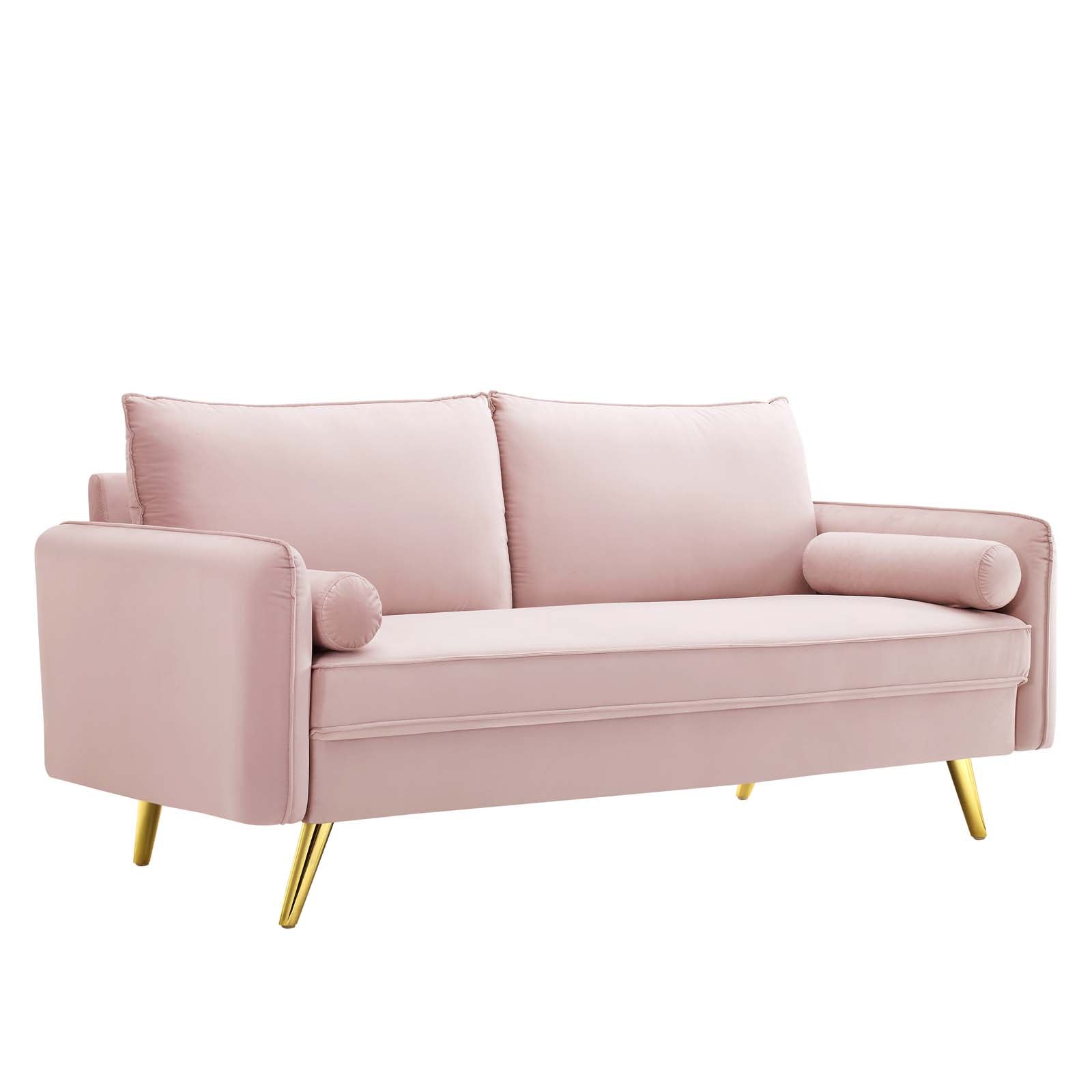 Modway Sofas & Couches - Revive Performance Velvet Sofa Pink